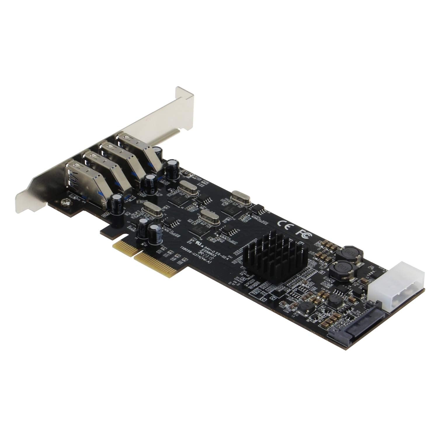 Sedna   Pcie X4 4 Port Usb 3.1 Gen 1 (5Gbps) Adapter (Real 5Gbps Per Port, Total Throughput = 20 Gbps)