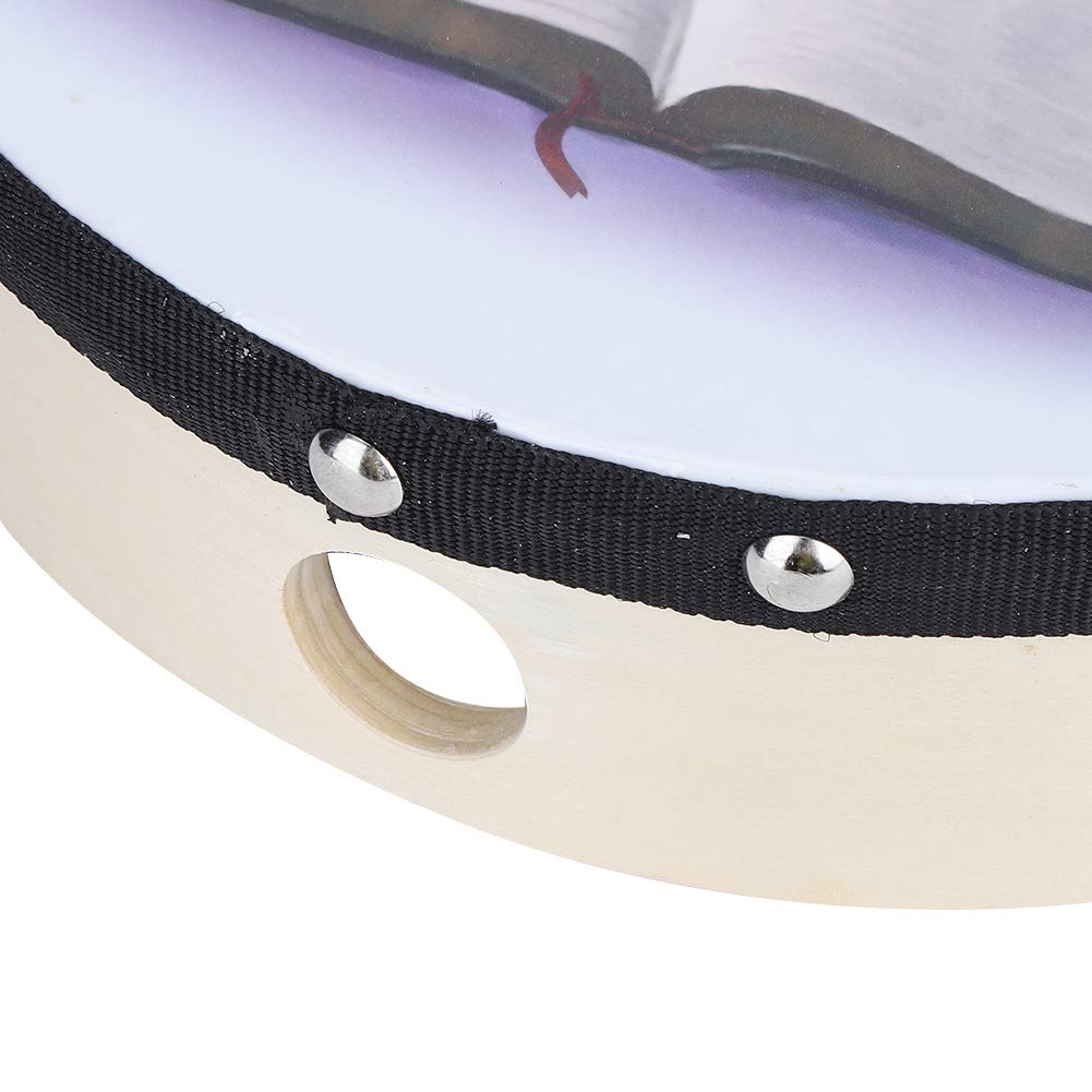 Ubersweet Tambourine, Lightweight Durable Handheld Percussion, for Concert Party(25CM, blue) ||
