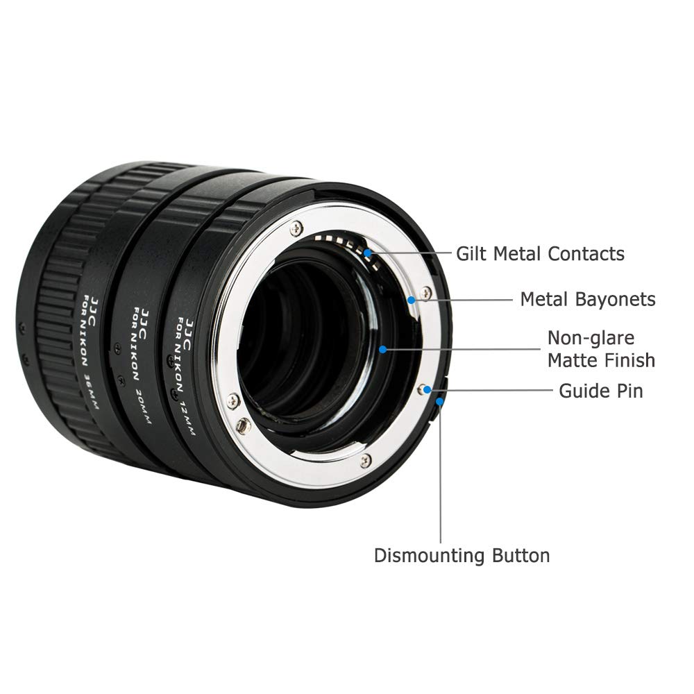 Jjc F Mount Auto Focus Macro Extension Tube Set For Nikon D850 D750 D780 D3500 D3400 D7500 D7200 D7100 D7000 D5600 D5500 D5300 D
