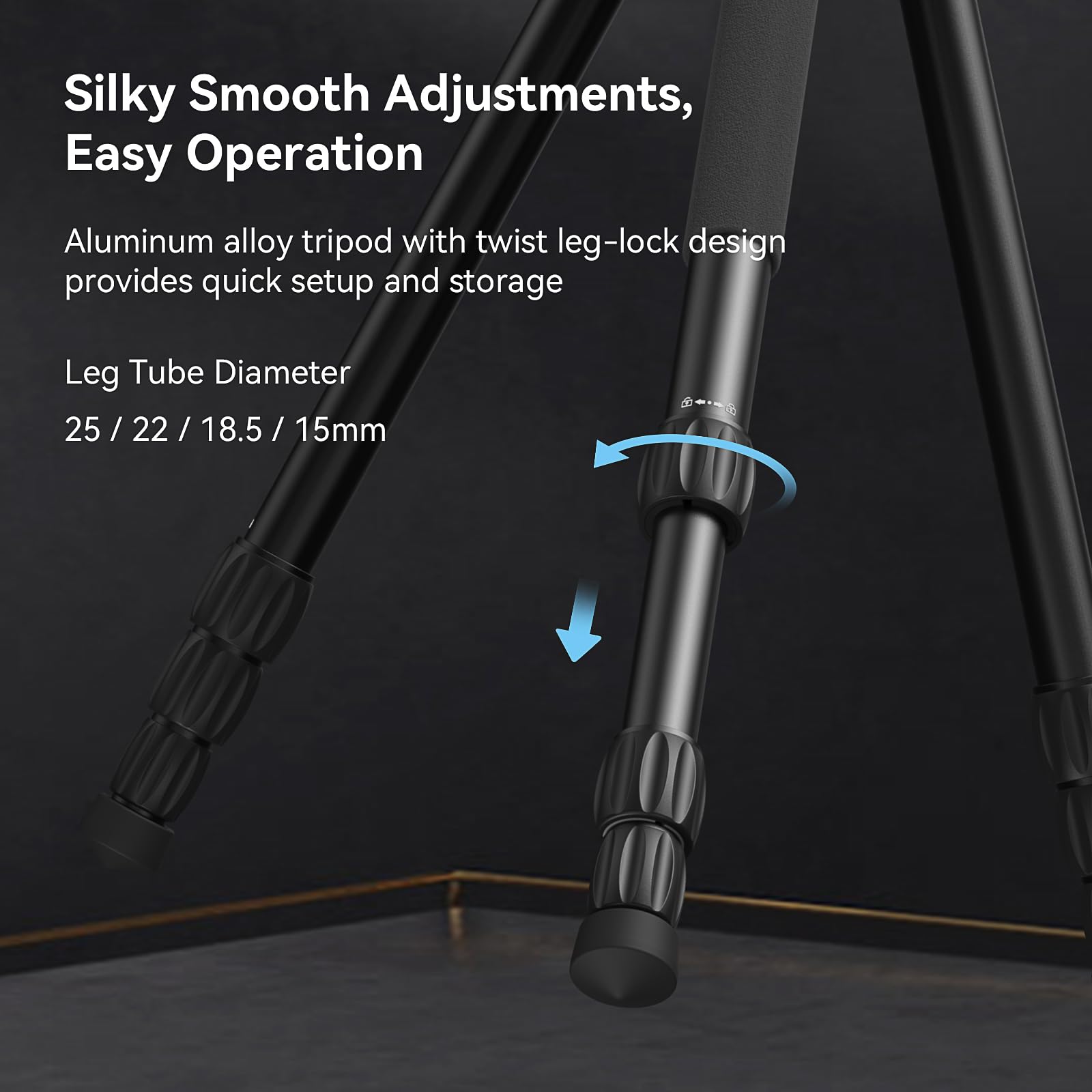 Smallrig Ct190 Professional Video Tripod, 72 Camera Tripod With Leveling Base, Monopod Conversion, Video Tripod For Travel, Vide