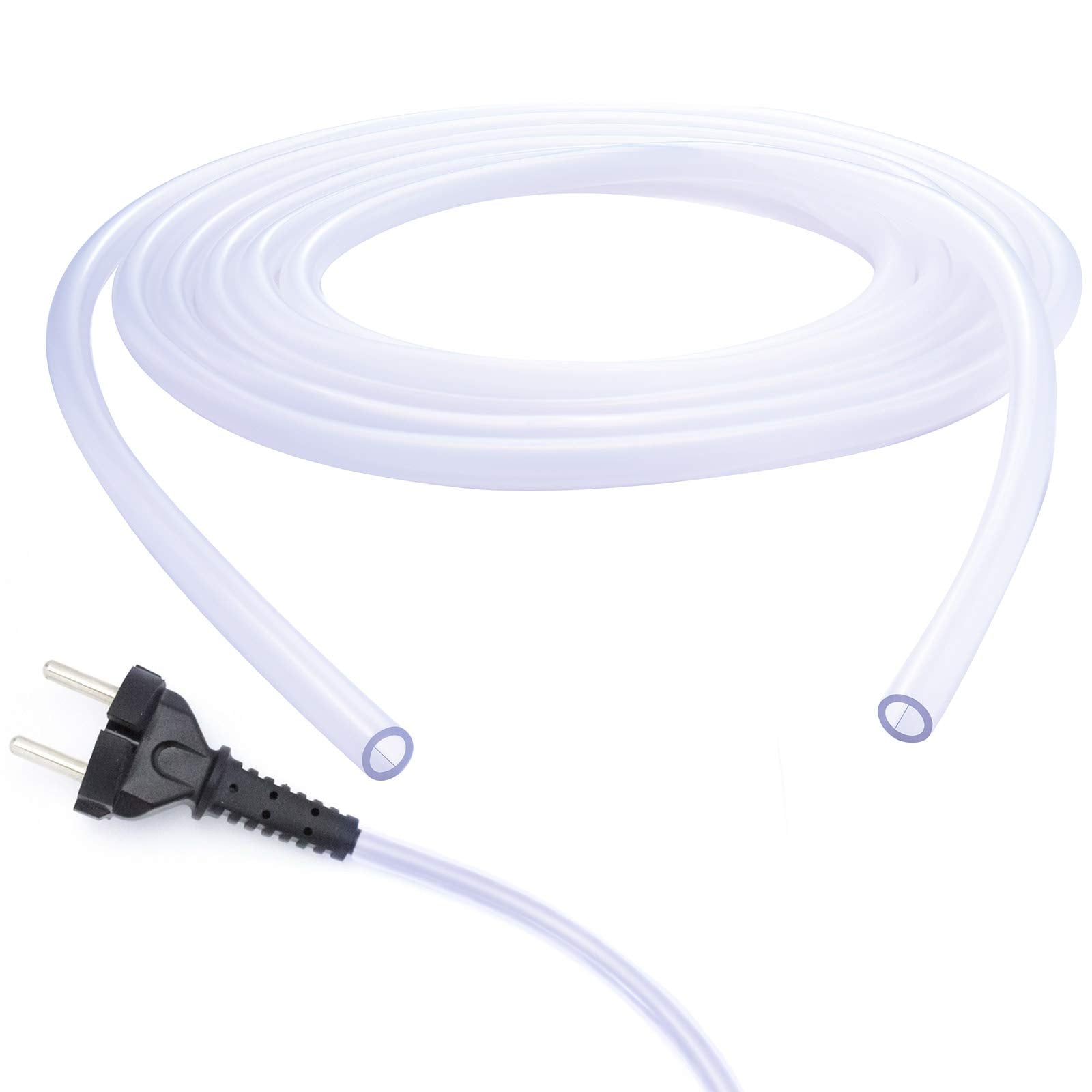 Frienda 13 Ft 1/4 Inch Dog And Cat Cord Protector Clear Pet Wire Protector Split Tubing Cable Sleeve For Usb Charger Cable Power