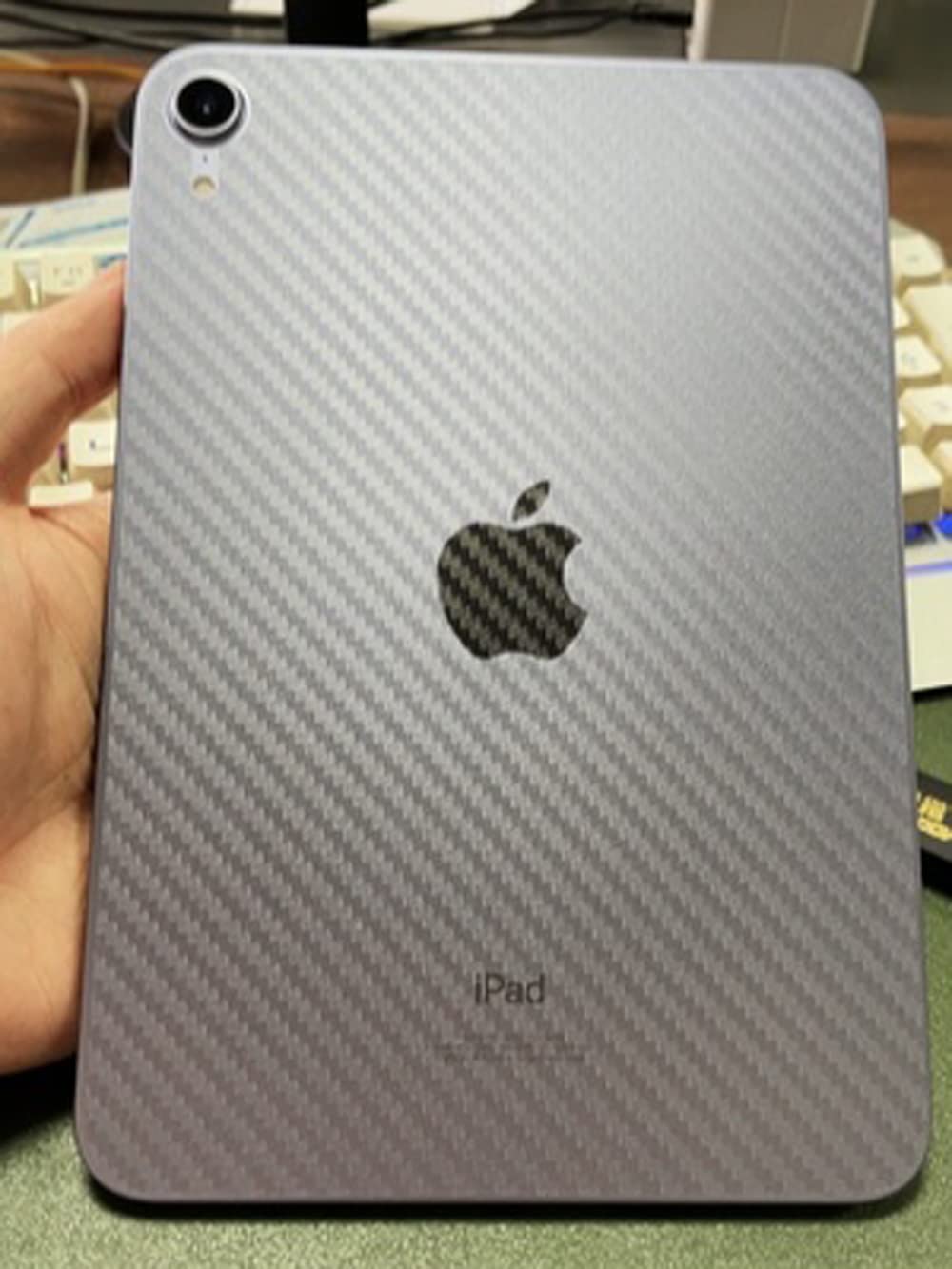 Epivol 2Pcs Back Protector Carbon Fiber Clear Protective Guard Film For Ipad Mini 6 2021 New Year Released