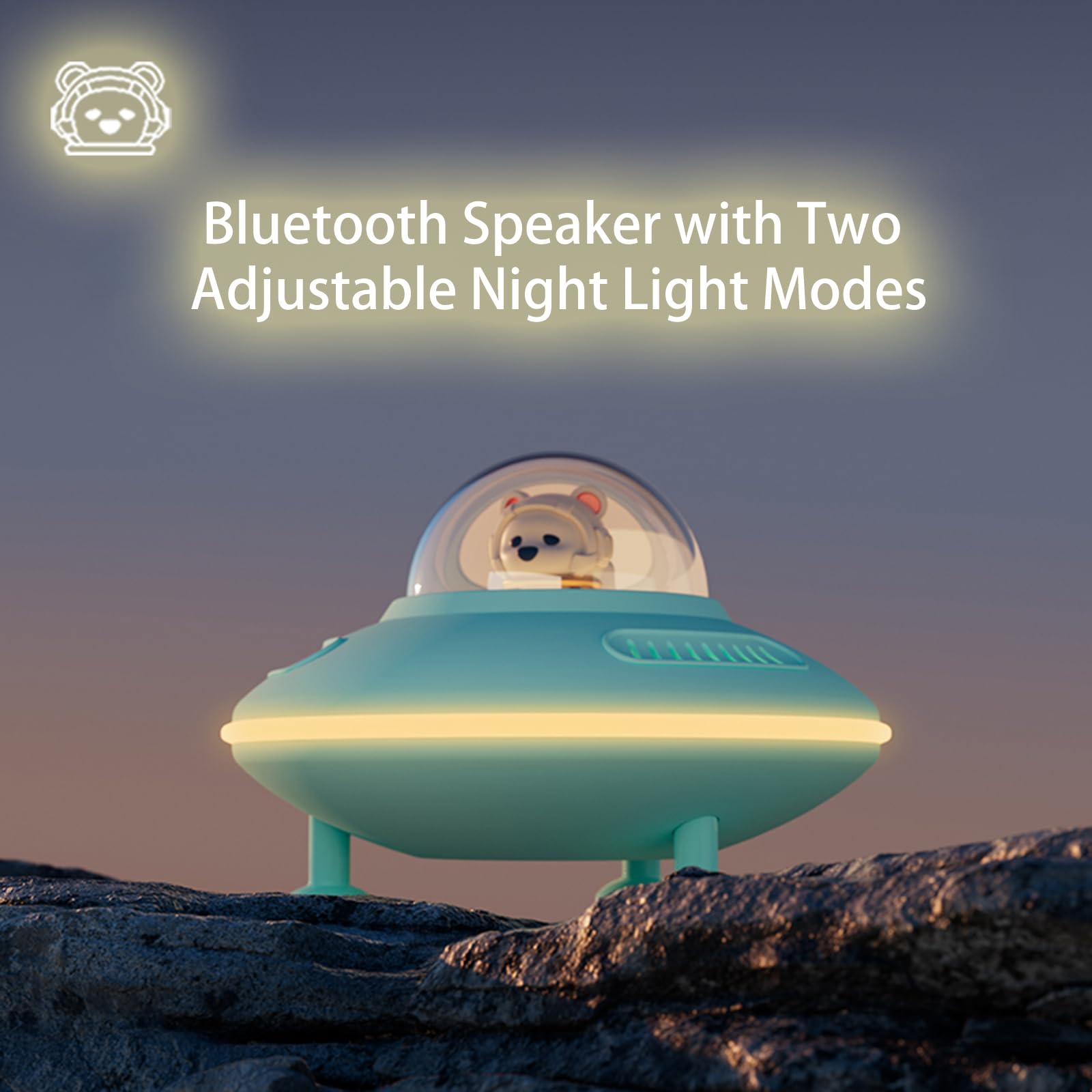 Mini Bluetooth Speaker, Bluetooth Speaker With Lights,Small Speakers Bluetooth Wireless For Cute Room Decor, Bluetooth 5.4, Usb Disk&Aux&Tf Card Input, Gifts For Teen Girls Boys Teen Gifts   Blue