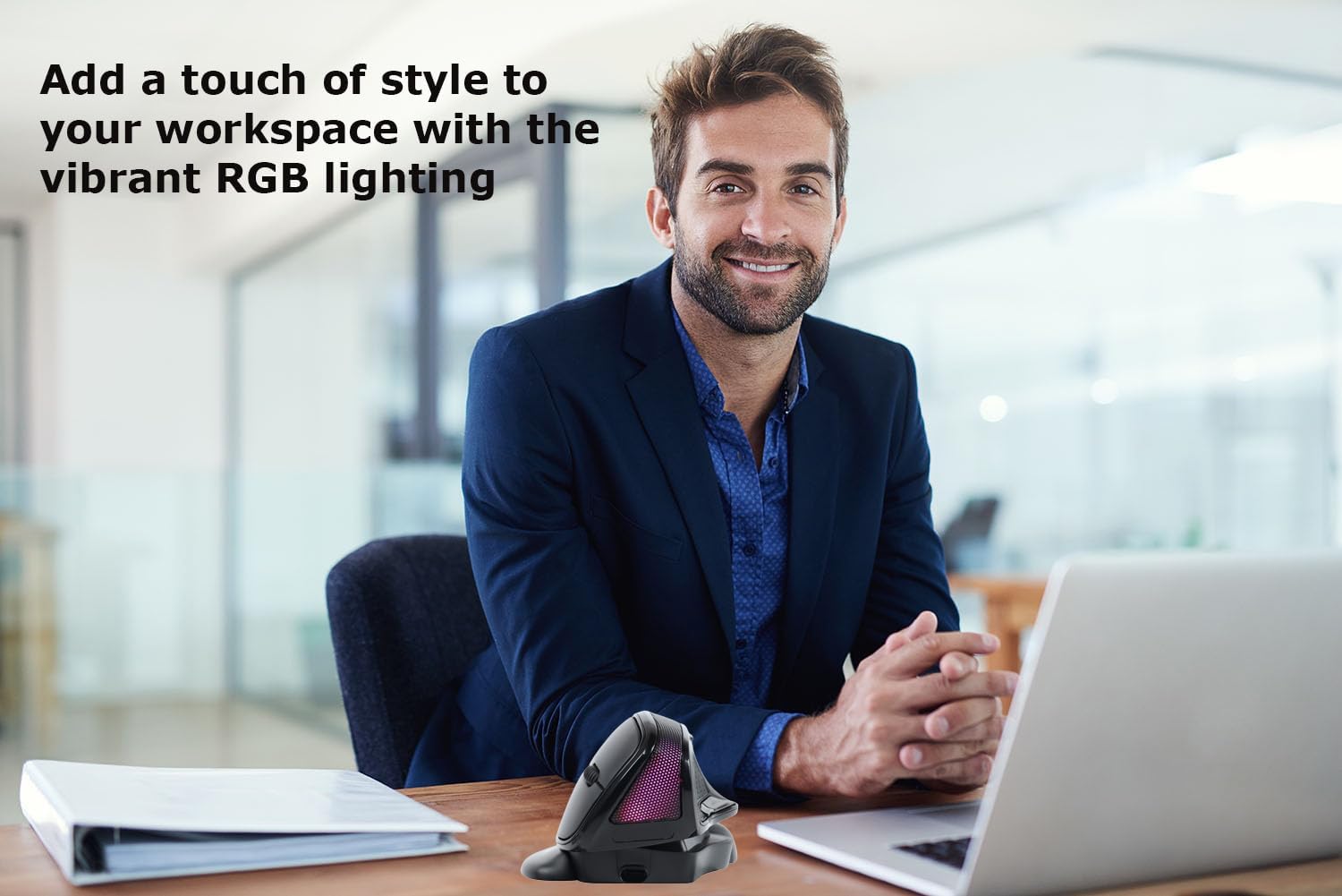 Wireless Mouse Large Angle Adjustable Ergonomic Vertical Upright Carpal Tunnel Ergo Right Hand 6 Buttons Usb Optical Mice For Pc