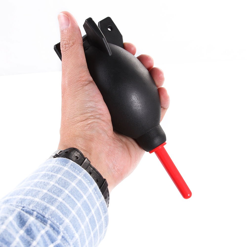 Focusfoto Pro 6.6 Inch Rubber Rocket Air Blower Duster Cleaner Dust Cleaning For Dslr Camera Ccd Lens Keyboard Red