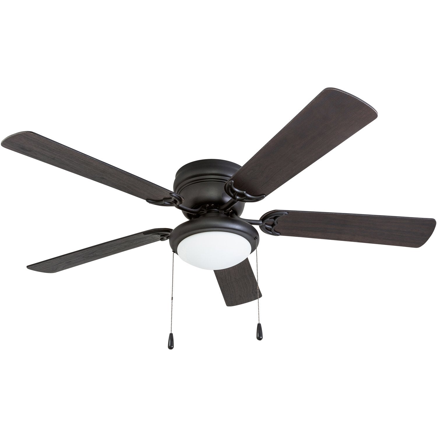 Portage Bay 50251 Hugger 52inch Matte Black West Hill Ceiling Fan With Bowl Light Kit
