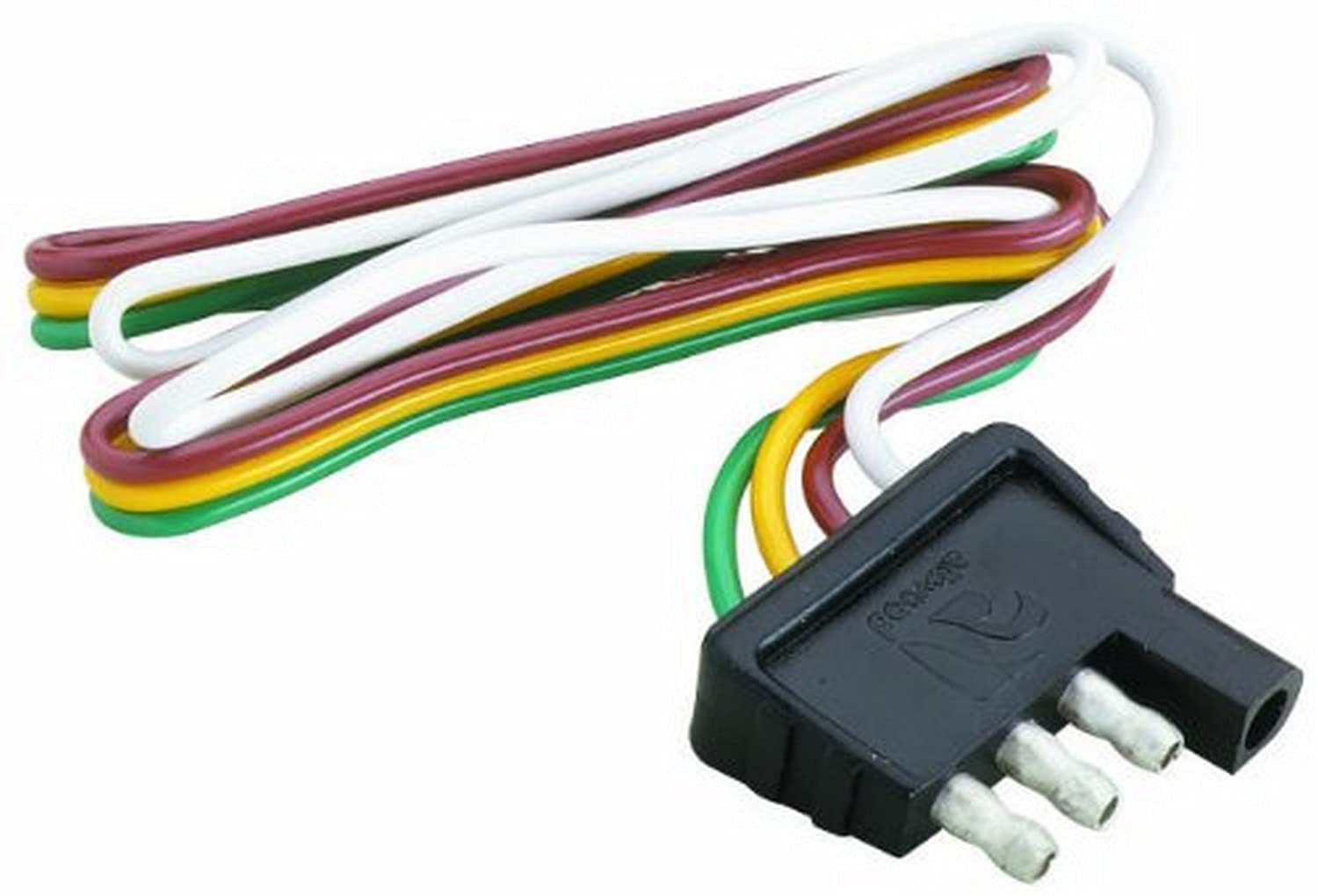 Attwood Trailer Wiring 4 Way Flat Harness/Connector (12 Inch Plug)