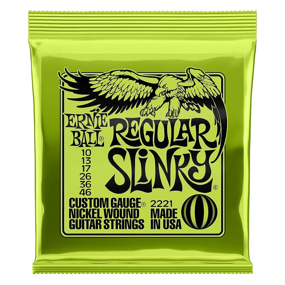 Ernie Ball 12 Sets 2221 Regular Slinky Strings With Picks