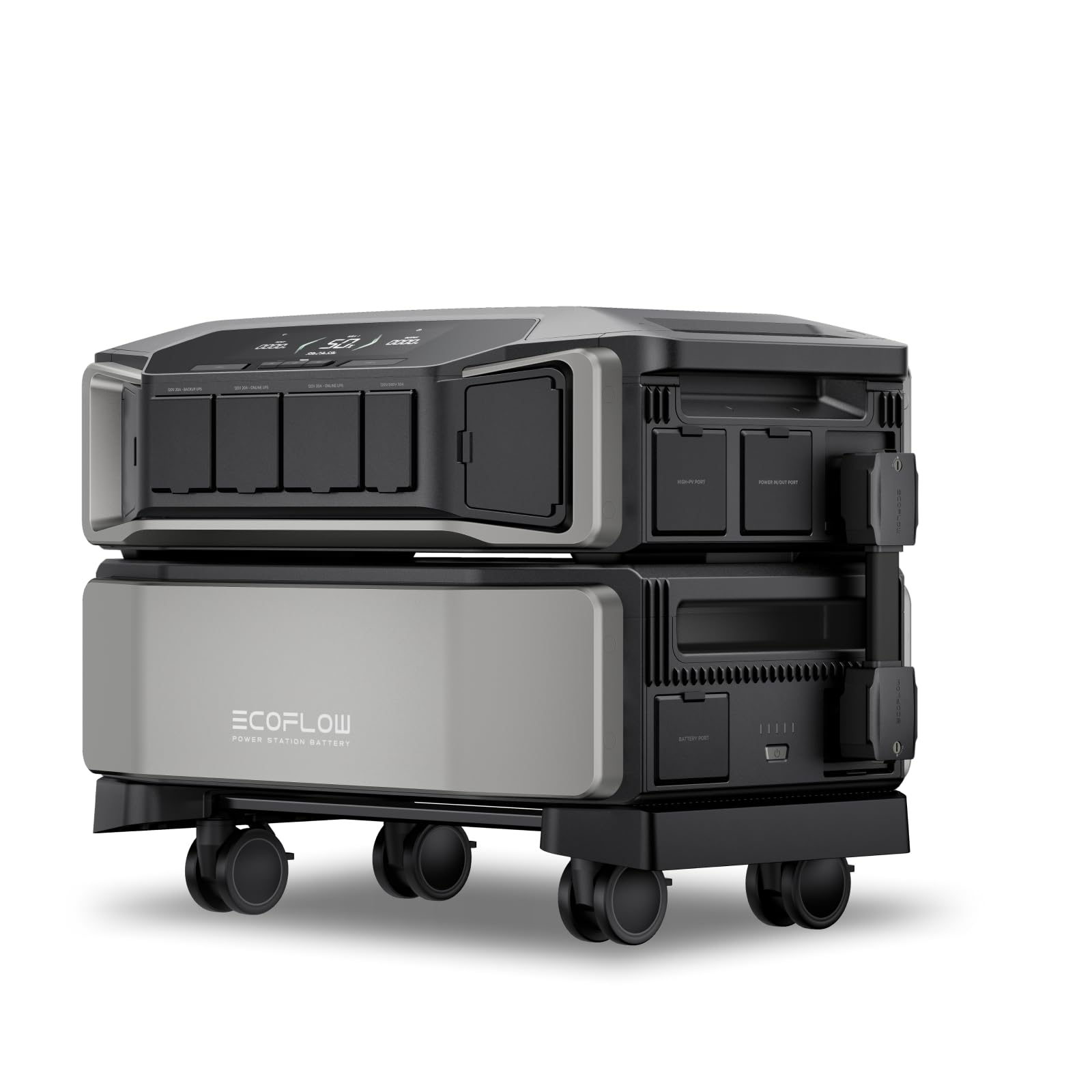 EF ECOFLOW DELTA Pro Ultra 6144Wh Power Station, 120/240V 7200W AC Output, Lifepo4 Home Battery Backup Expandable to 90kWh, 2H t