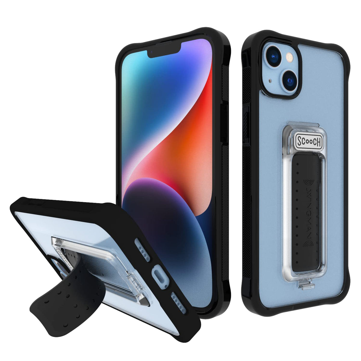 Scooch Iphone 14 Plus Case With Stand Wingman] 5 In 1 Iphone 14 Plus Kickstand Case, Military Grade Drop Protection, Pop Out Kic