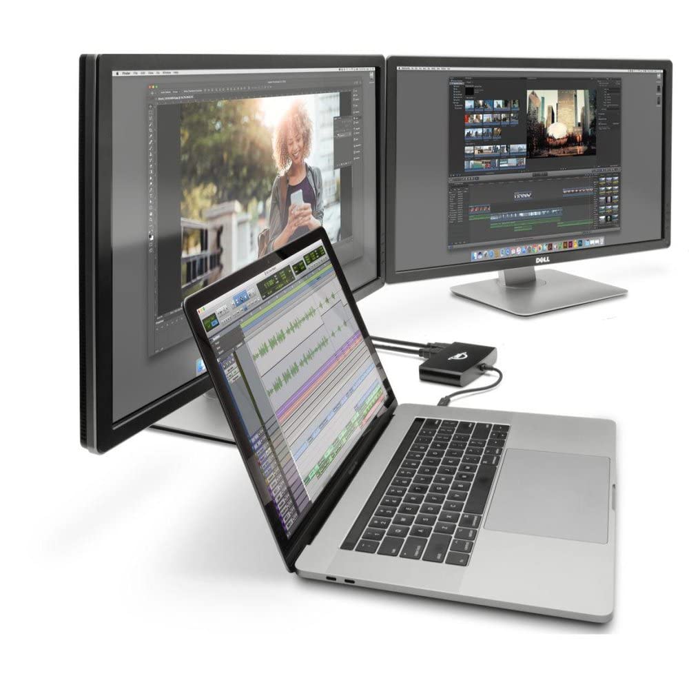 Owc Thunderbolt Mini Dock, Bus-Powered 5-Port Multi-Adapter With Dual 4K Hdmi, Dual Usb, Gigabit Ethernet, Integrated 7.2-Inch T