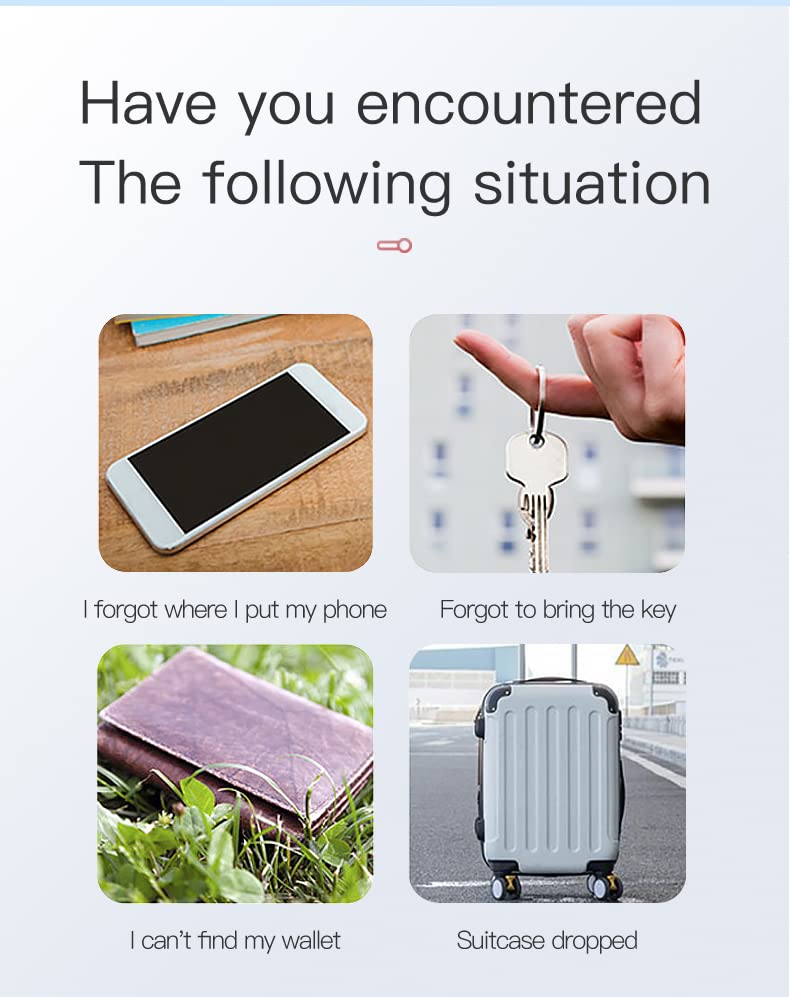 Smart Anti Loss Device Key Finder Locator Gps, Portable Bluetooth Finders Tracker Device With Key Ring For Kids Dog Pet Cat Wall