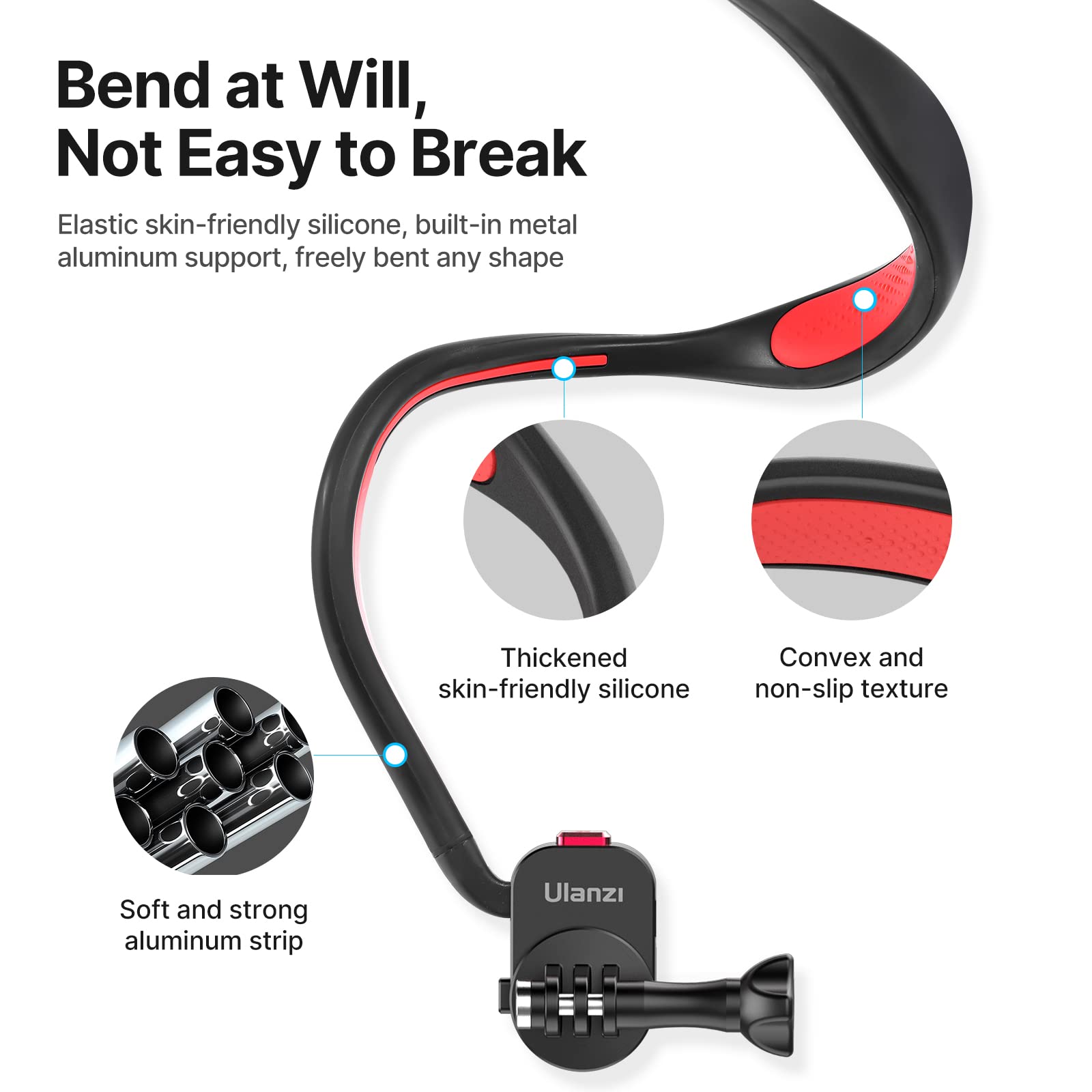 Magnetic Neck Holder Mount For Action Cameras   Ulanzi Go Quick Ii Pov Necklace Mount Quick Release Hands Free Mounting Attachments Vlog Aceessories