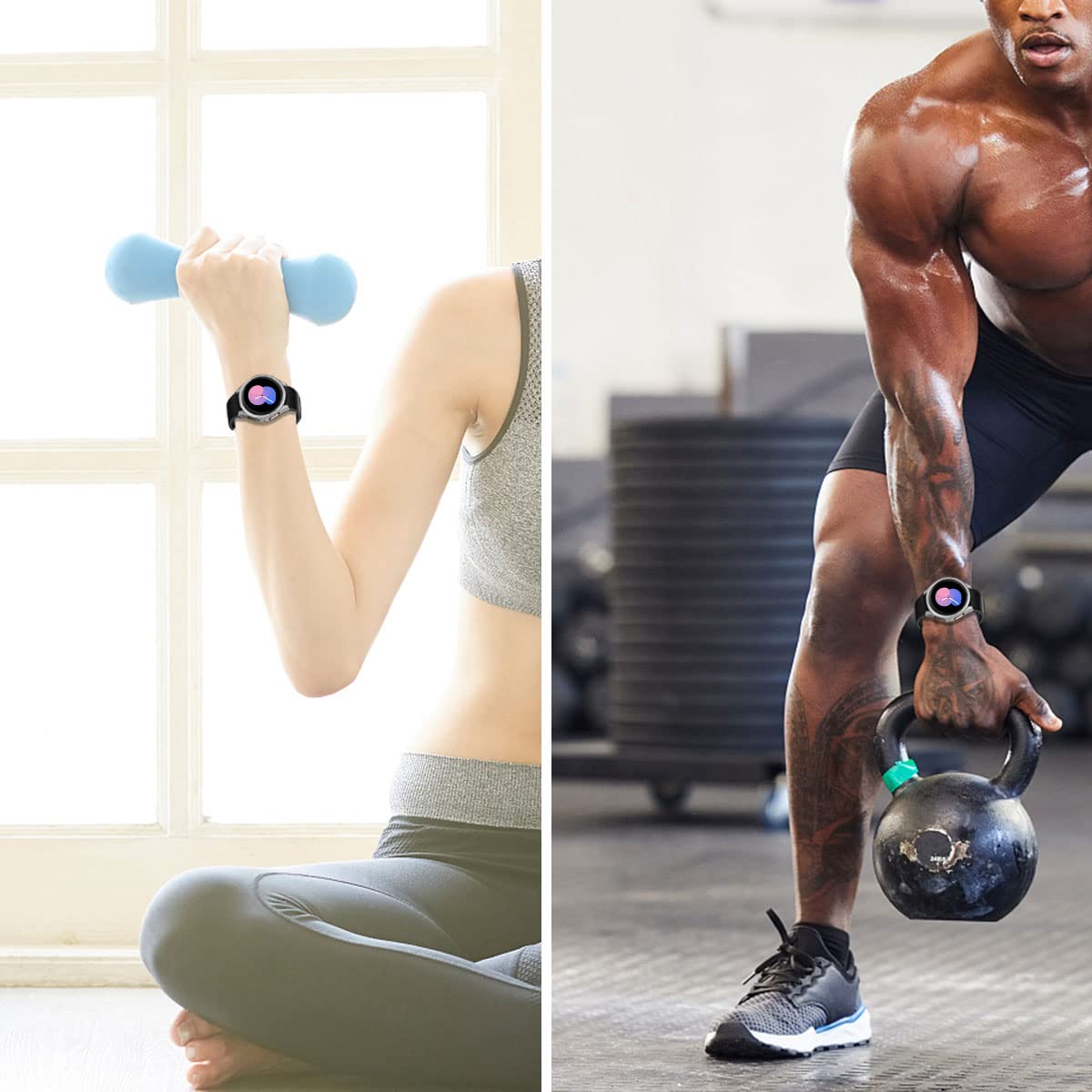 Nxtudy Screen Protector Compatible With Galaxy Watch 4/Galaxy Watch 5 44Mm,?4+2Pack? Hd Tempered Glass Protective Film And Hard