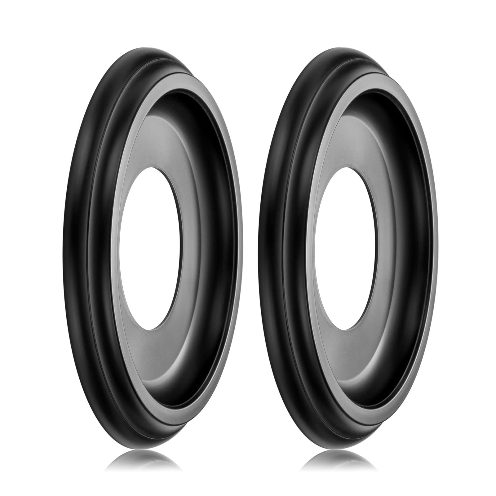 2 Packs Molded Nylon Ceiling Medallion For Light Fixtures And Ceiling Fans,10''Od X 4''Id X 1 2/8 ''P (Fits Canopies Up To7 1/4'