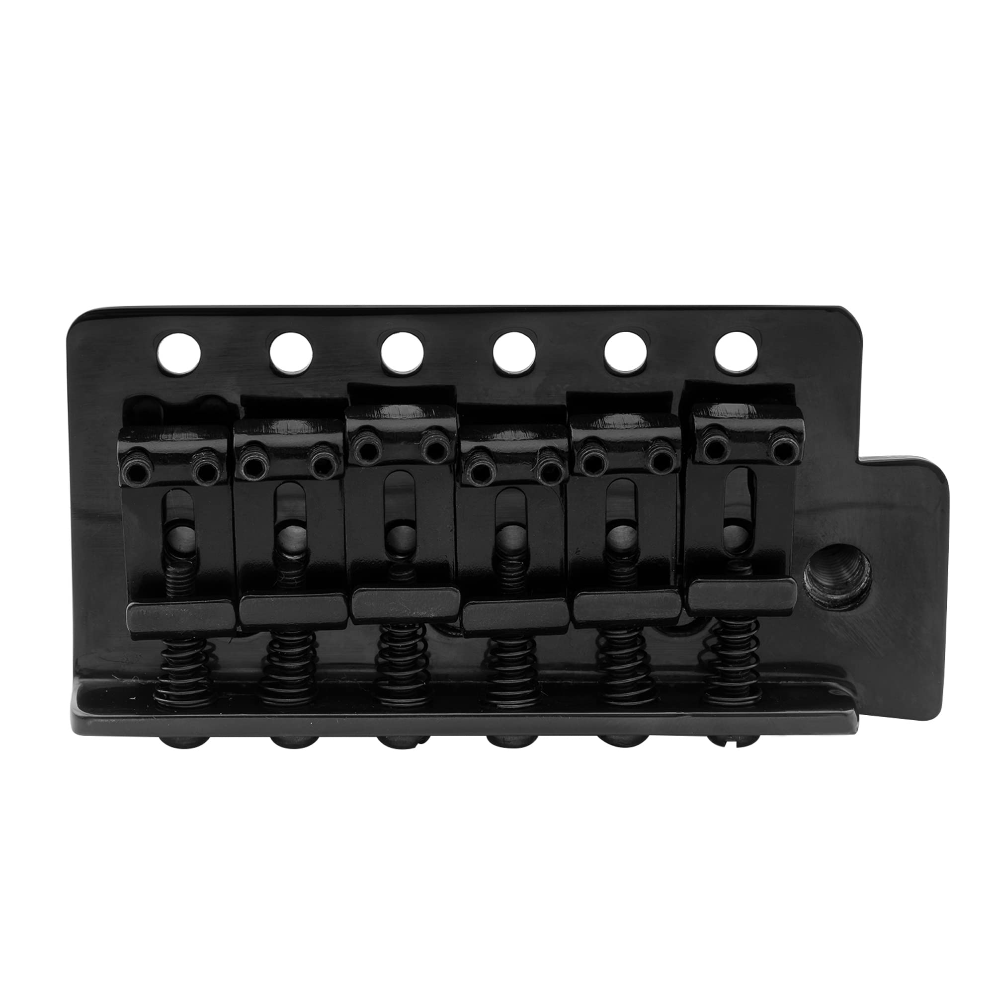 Musiclily Pro 52.5Mm Vintage 6-Screw Tremolo Bridge 36Mm Solid Brass Block For Squier Strat Style Electric Guitar, Black