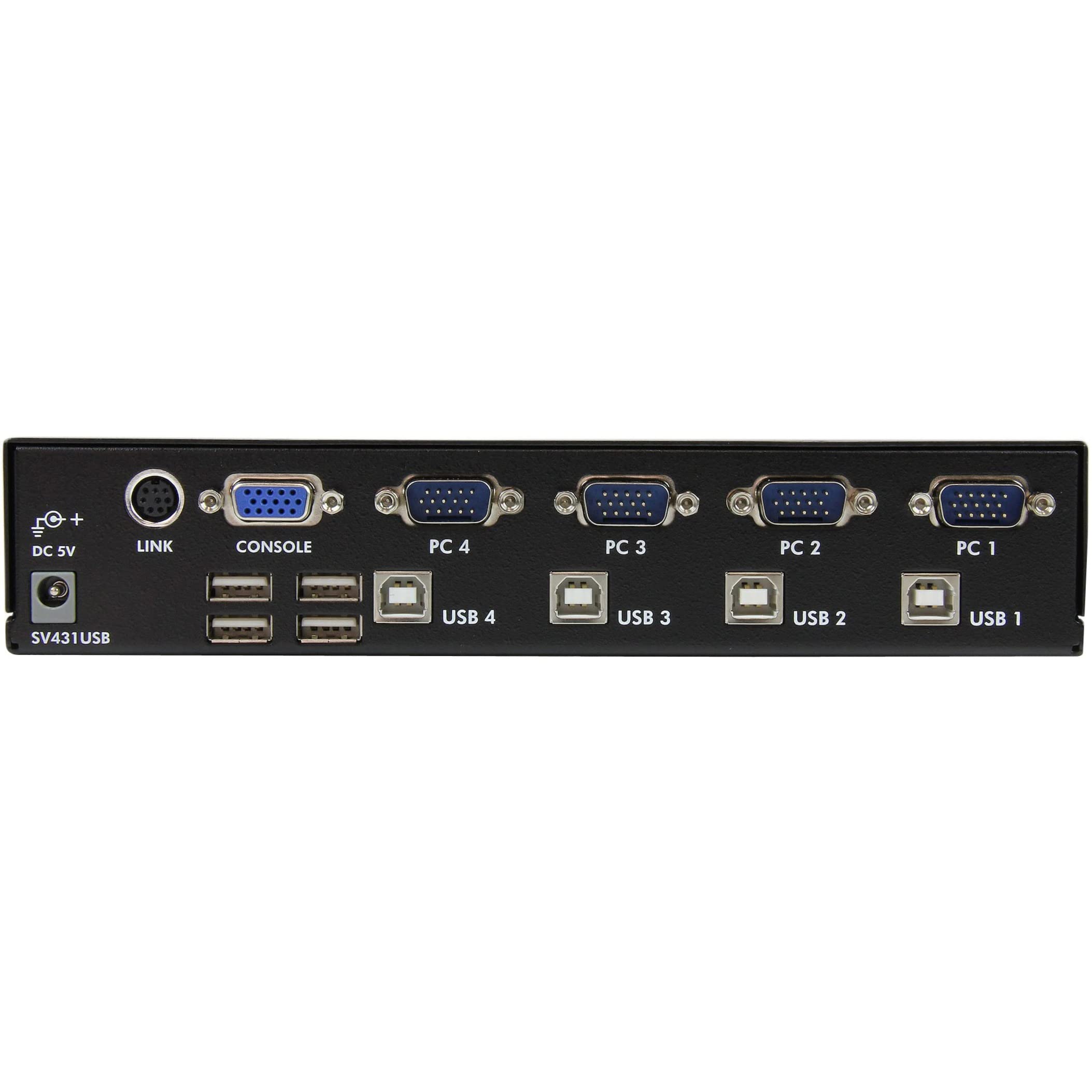 Startech.Com 4 Port Professional Vga Usb Kvm Switch With Hub   1U Rack Mountable Kvm Switch (Sv431Usb)