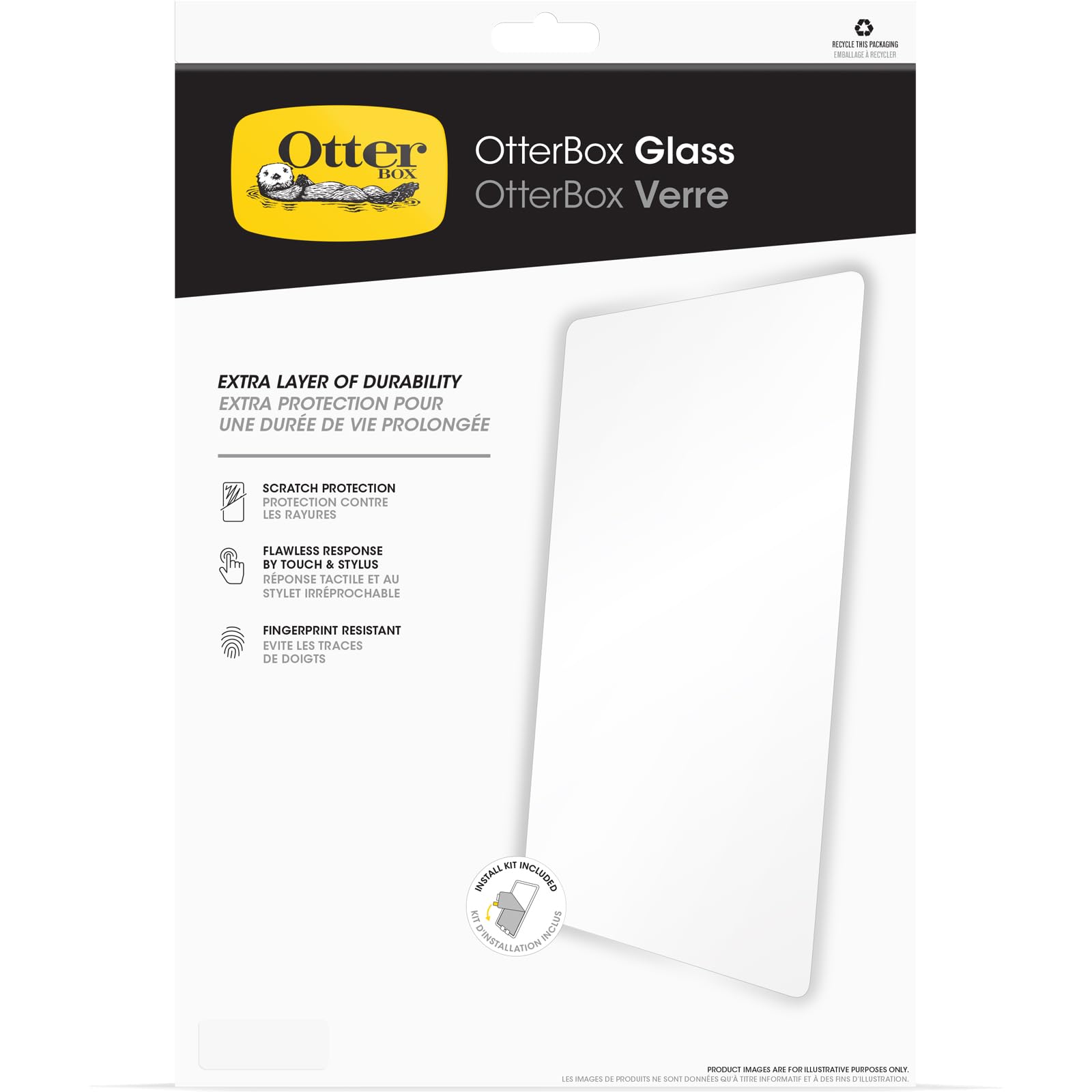 Otterbox Glass Screen Protector For Ipad Pro 13 Inch (M4) (2024), Flawless Touch Response, Fingerprint Resistant, Precision Fit,