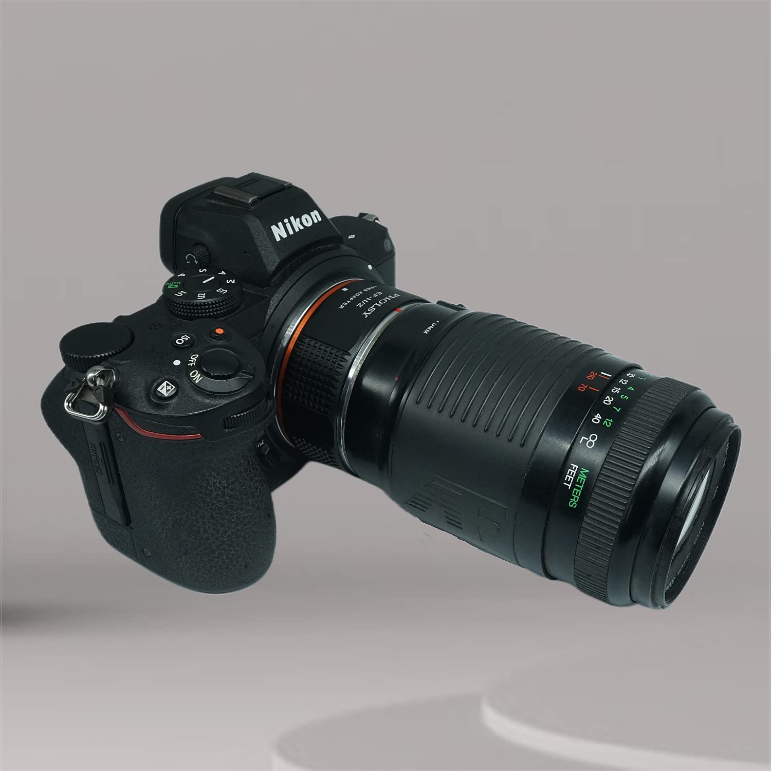 Pholsy Lens Mount Adapter Manual Focus For Canon Eos Ef Mount Lens To Nikon Z Mount Camera Body Compatible With Nikon Z Fc, Z30,