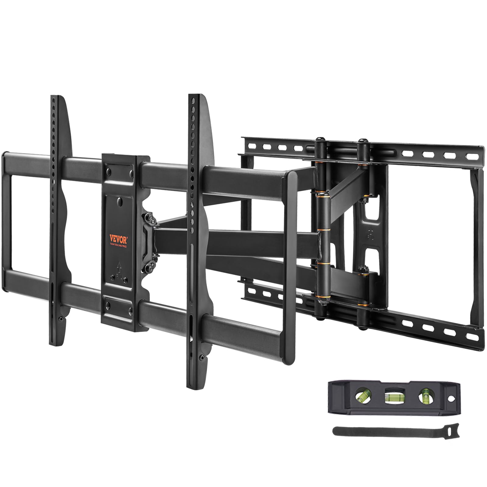 VEVOR Full Motion TV Mount Fits for Most 37-90 inch TVs, Swivel Tilt Horizontal Adjustment TV Wall Mount Bracket with 4 Articula