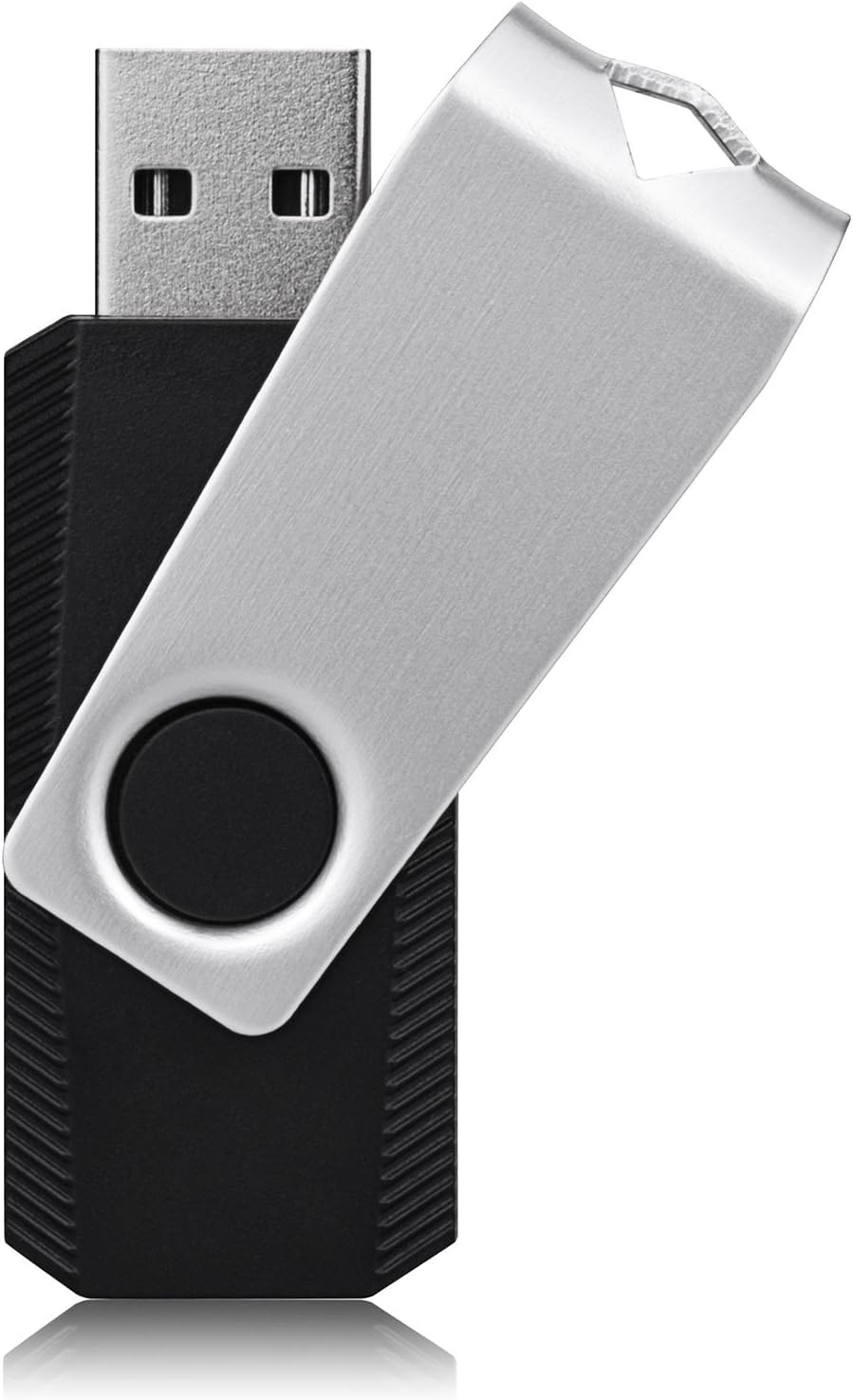 Topesel 128Gb Usb 2.0 Flash Drive Memory Stick Thumb Drive Swivel Usb Jump Drive With Led Indicator (Black)