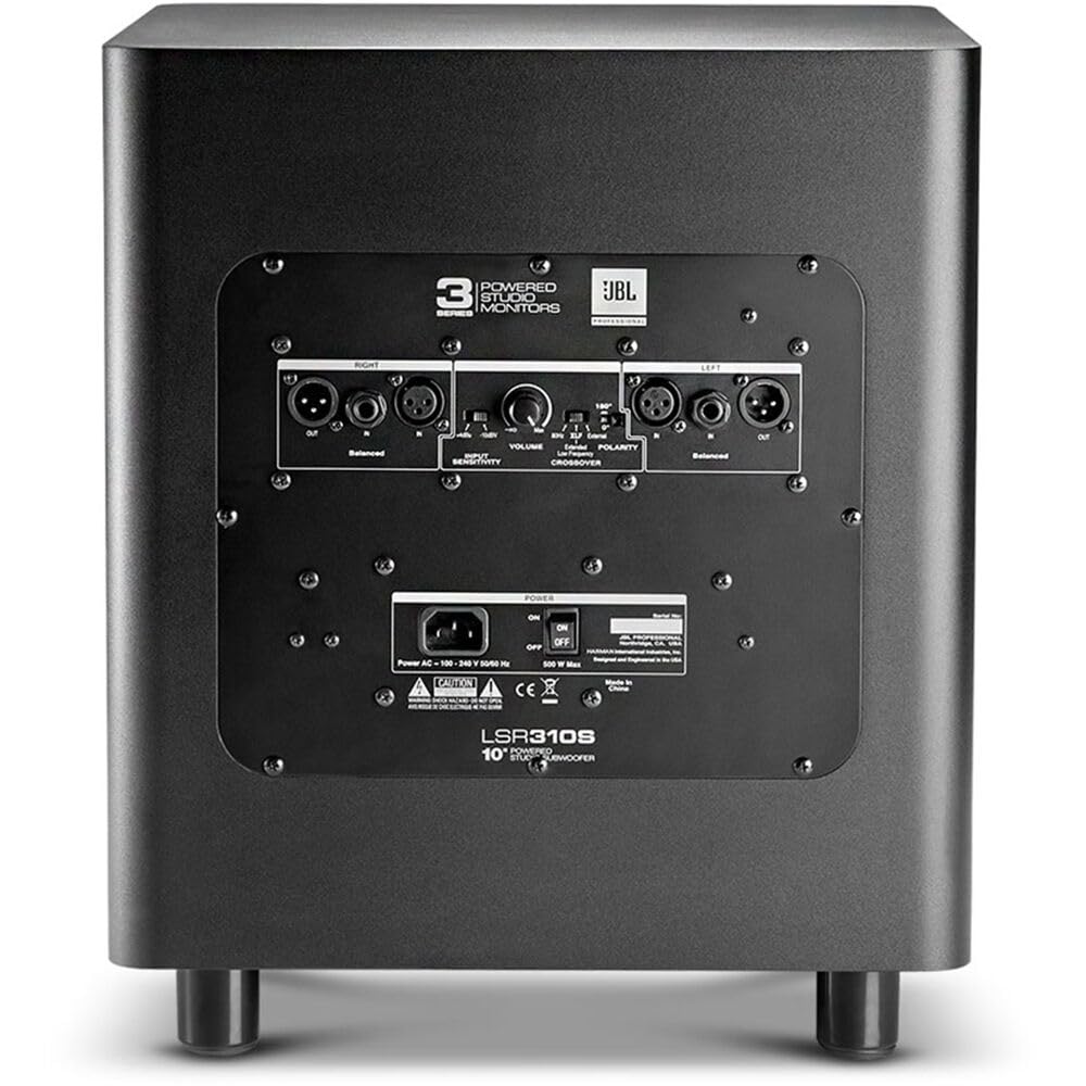 Jbl Professional Lsr310S - Studio Monitor Subwoofer, 10-Inch, Black
