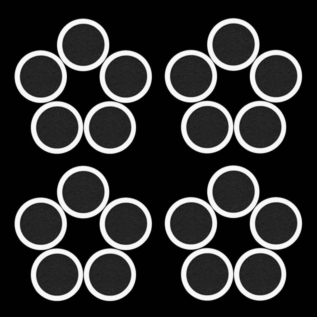 Wandic Kazoo Flute Diaphragms, 20 Pcs Kazoo Flute Membrane Ukulele Guitar Mouth Flute Harmonica Gift For Music Fans