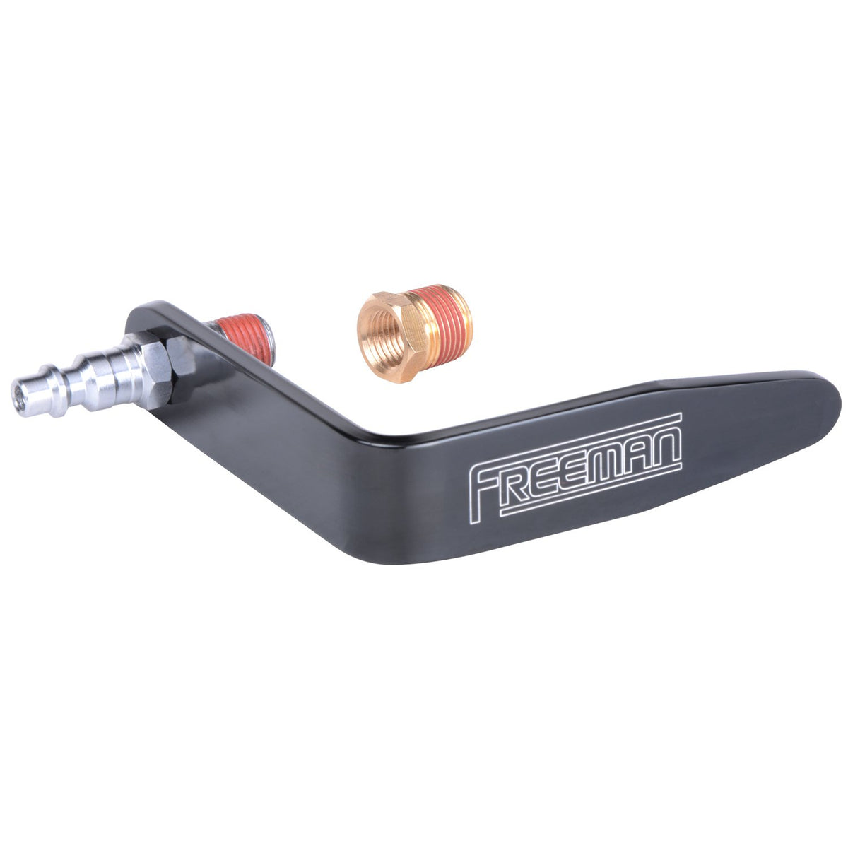 Freeman Plthsfb 1 3/4'' Aluminum Pneumatic Tool Rafter Hook With 1/4'' Straight Industrial Fitting And Brass Bushing