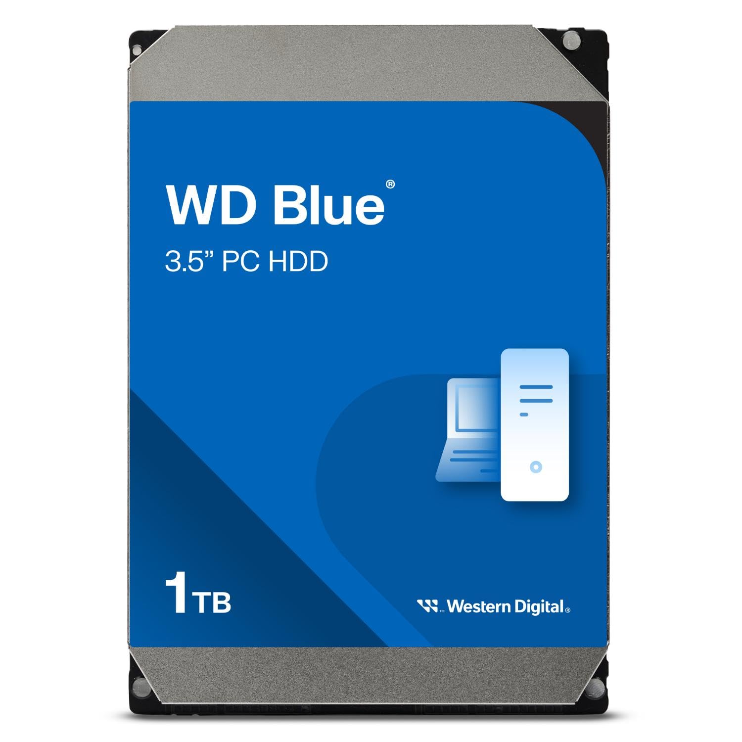 Western Digital 1TB WD Blue PC Internal Hard Drive HDD - 5400 RPM, SATA 6 Gb/s, 64 MB Cache, 3.5 - WD10EZRZ