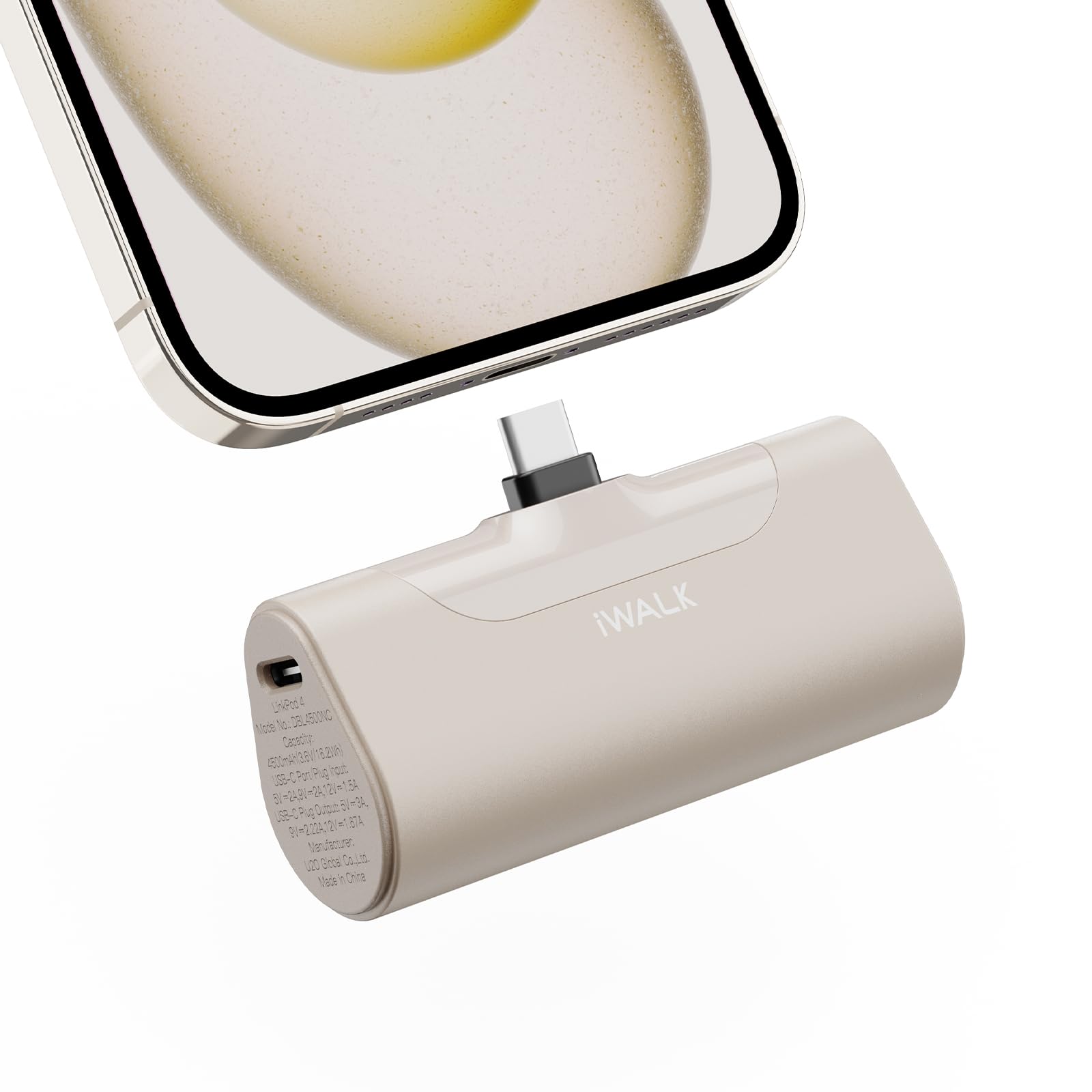 Iwalk Portable Charger For Iphone 15 Usb C Small Power Bank 20W 4500Mah Fast Charging Battery Pack Compatible With Iphone 15/15