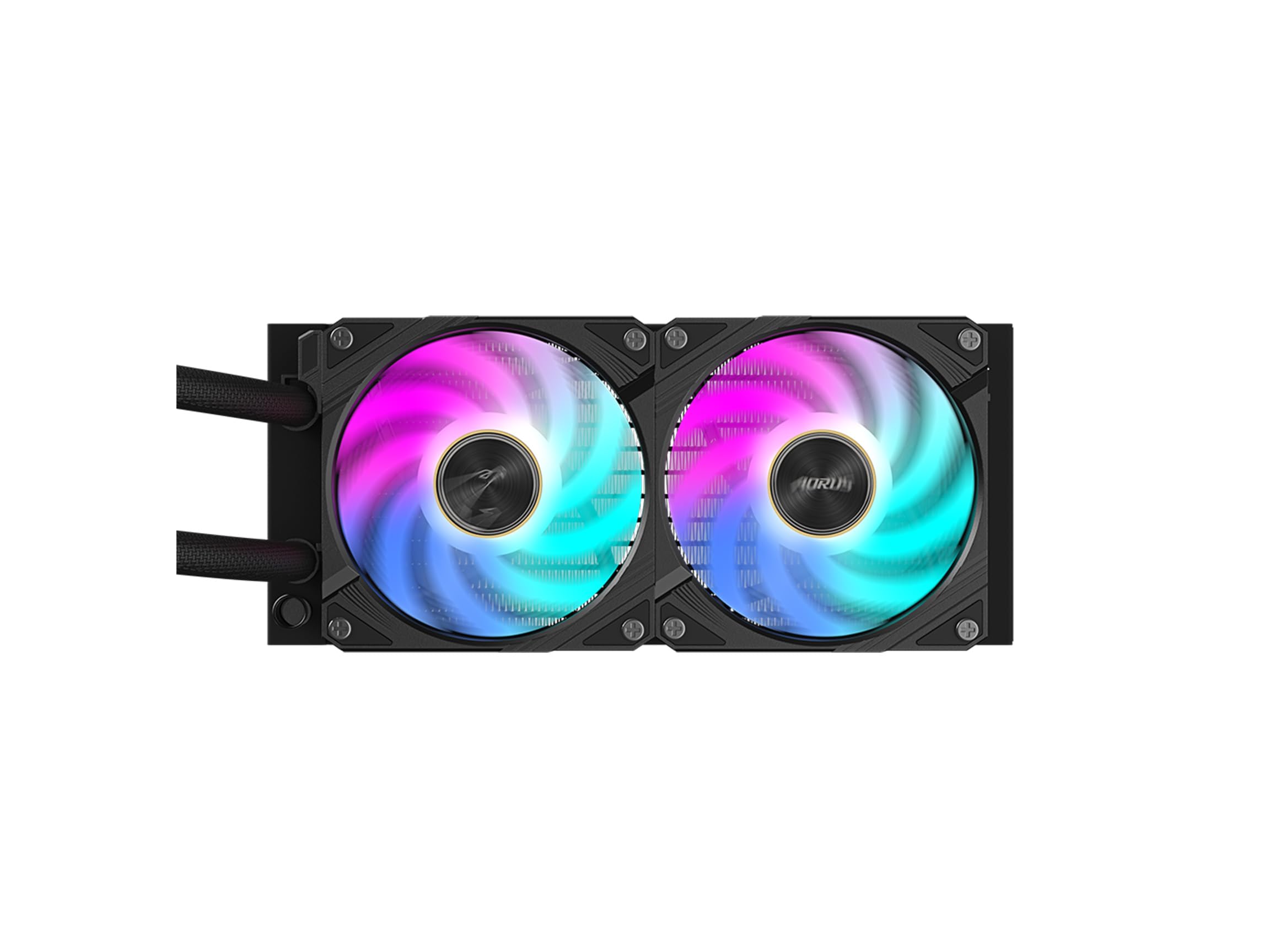 Aorus Waterforce X Ii 240 Liquid Cpu Cooler, 240Mm Radiator With 2X 120Mm Low Noise Argb Fans, Compatible With Intel Lga1700 And