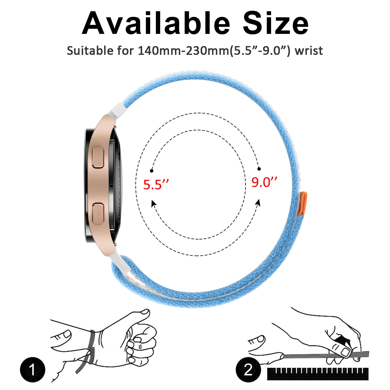 Ak Nylon Strap Compatible With Amazfit Bip 6 / Bip 5 Smart Watch Band, Amazfit Gtr 4 Bands, 22Mm Soft Sport Wristband For Amazfi