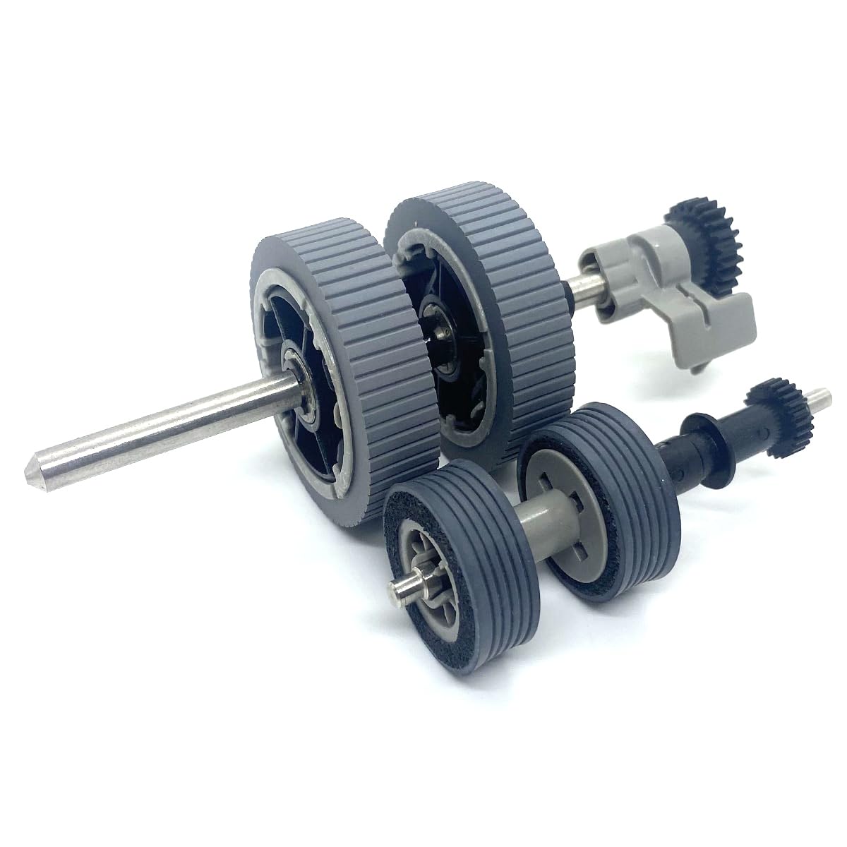 AMSOAN New PA03670-0001 PA03670-0002 Scanner Paper Pick Roller + Brake Roller Pickup Roller Compatible with fi-7160 fi-7260 fi-7