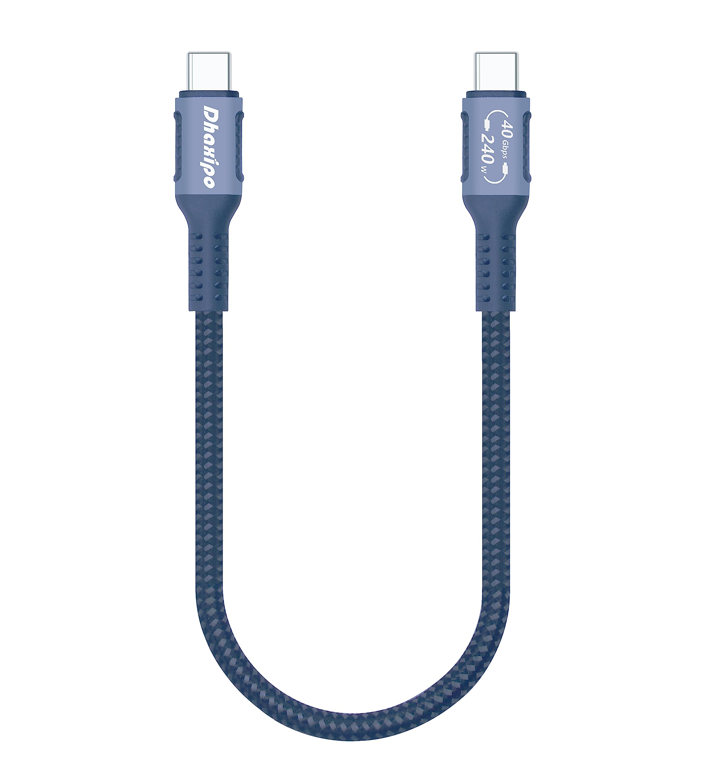 USB 4 for Thunderbolt 4 Cable 0.3m/1FT, 40 Gbps Data transfer with 240W and 4K@144Hz 5K@ 60Hz or 8K@30Hz,Compatible with Thunder