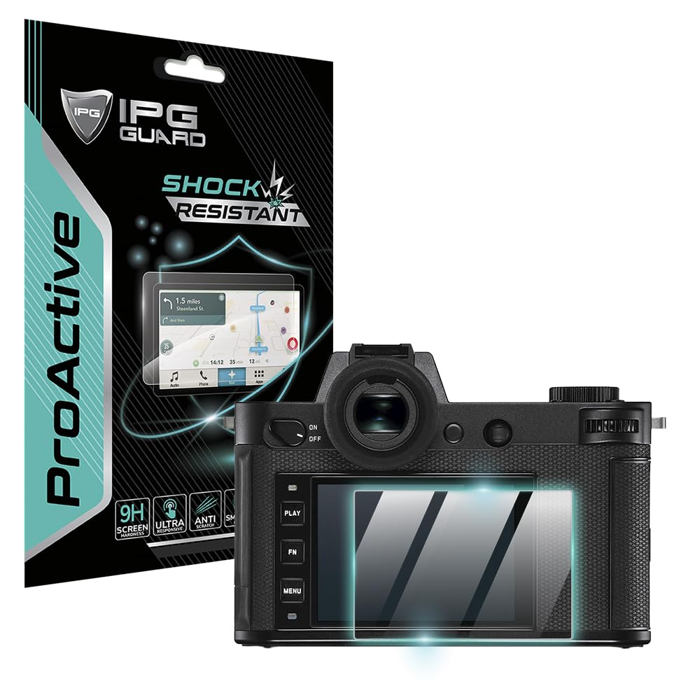 IPG ProActive for Leica SL2 Camera Display (2 Units) 9H Hardness Screen Protector Nano Ceramic Film Ultra Responsive High Clarit