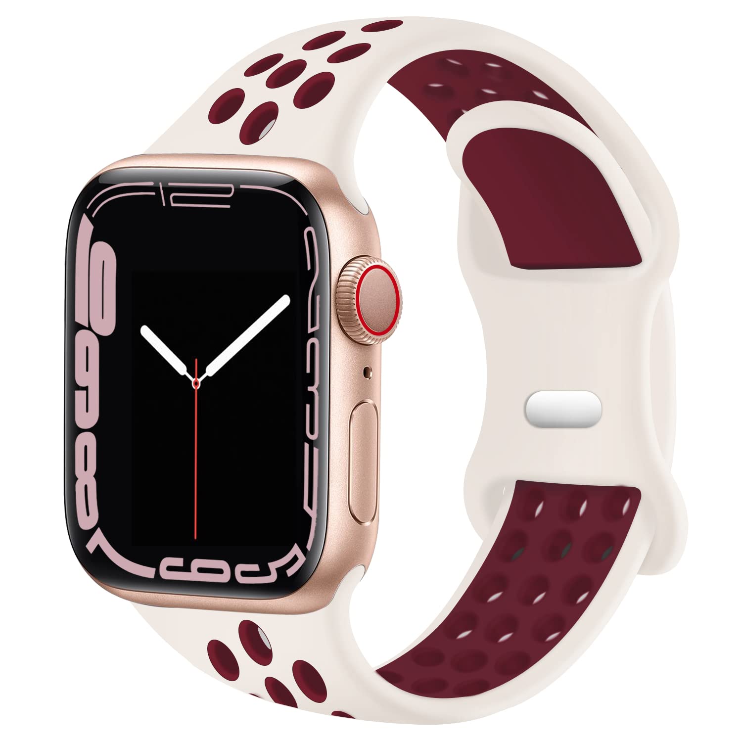 Svisvipa Sport Bands Compatible For Apple Watch Bands 42Mm 44Mm 45Mm 49Mm, Soft Silicone Sport Women Men Replacement Strap Compa