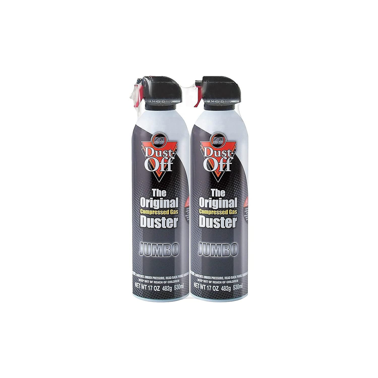 Dust Offamp;Amp;Reg Disposable Compressed Gas Duster, 17 Oz. Can, 2/Pack (Faldpsjmb2)