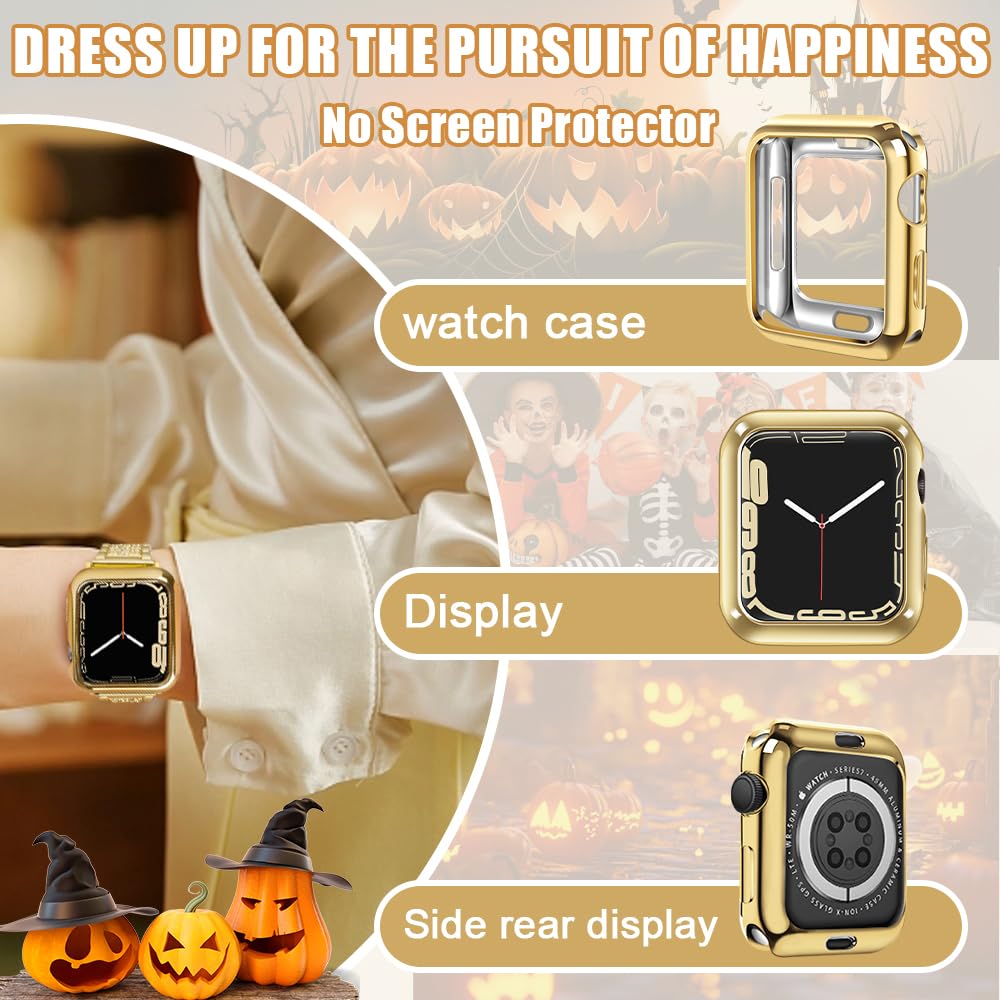 Top4Cus 44Mm Cover Environmental Soft Flexible Tpu Anti Scratch Lightweight Protective Iwatch Case Compatible With Apple Watch S