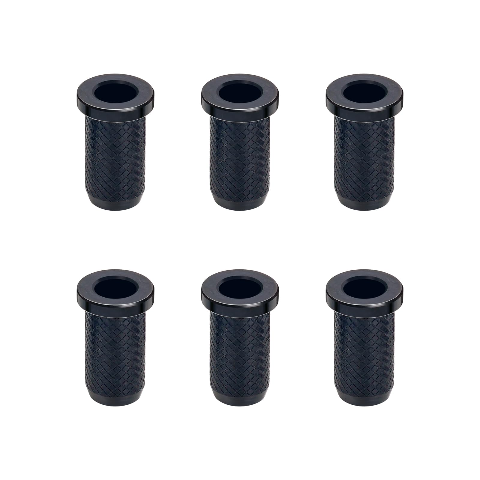 Banworks Guitar String Mounting Ferrules 4mm (5/32) String Through Body Ferrule for Electric Guitars Pack of 6 JT/CXK-03 Black
