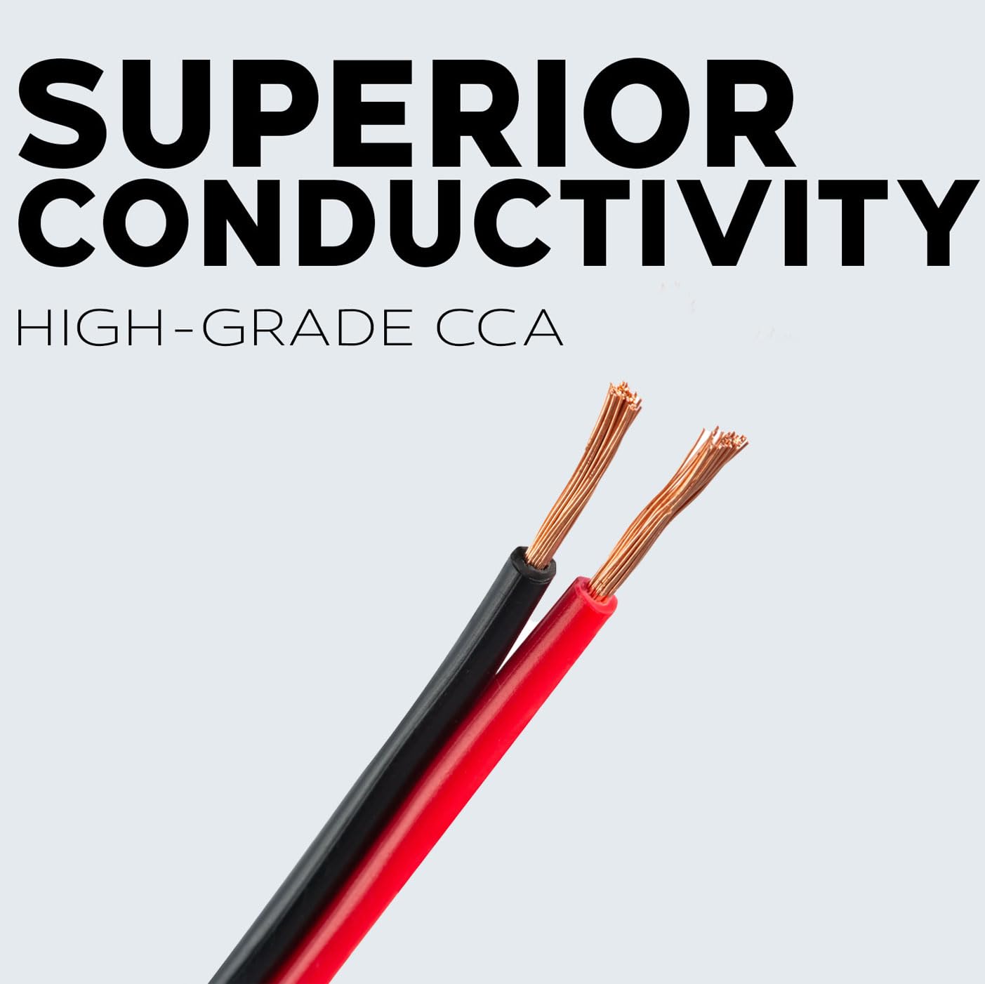 Audiopipe 12 Gauge Speaker Zip Wire (100 Feet)   Primary Bonded Red & Black Speaker Cables   Durable Stranded Speakers Wire For