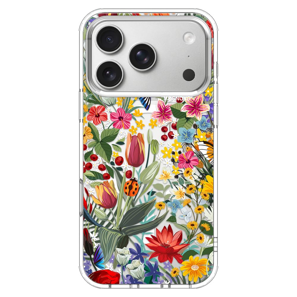 MOSNOVO for iPhone 17 Pro Case | Compatible with Magsafe | Military Grade 6.6ft Drop Tested | Camera Control | Clear with in The