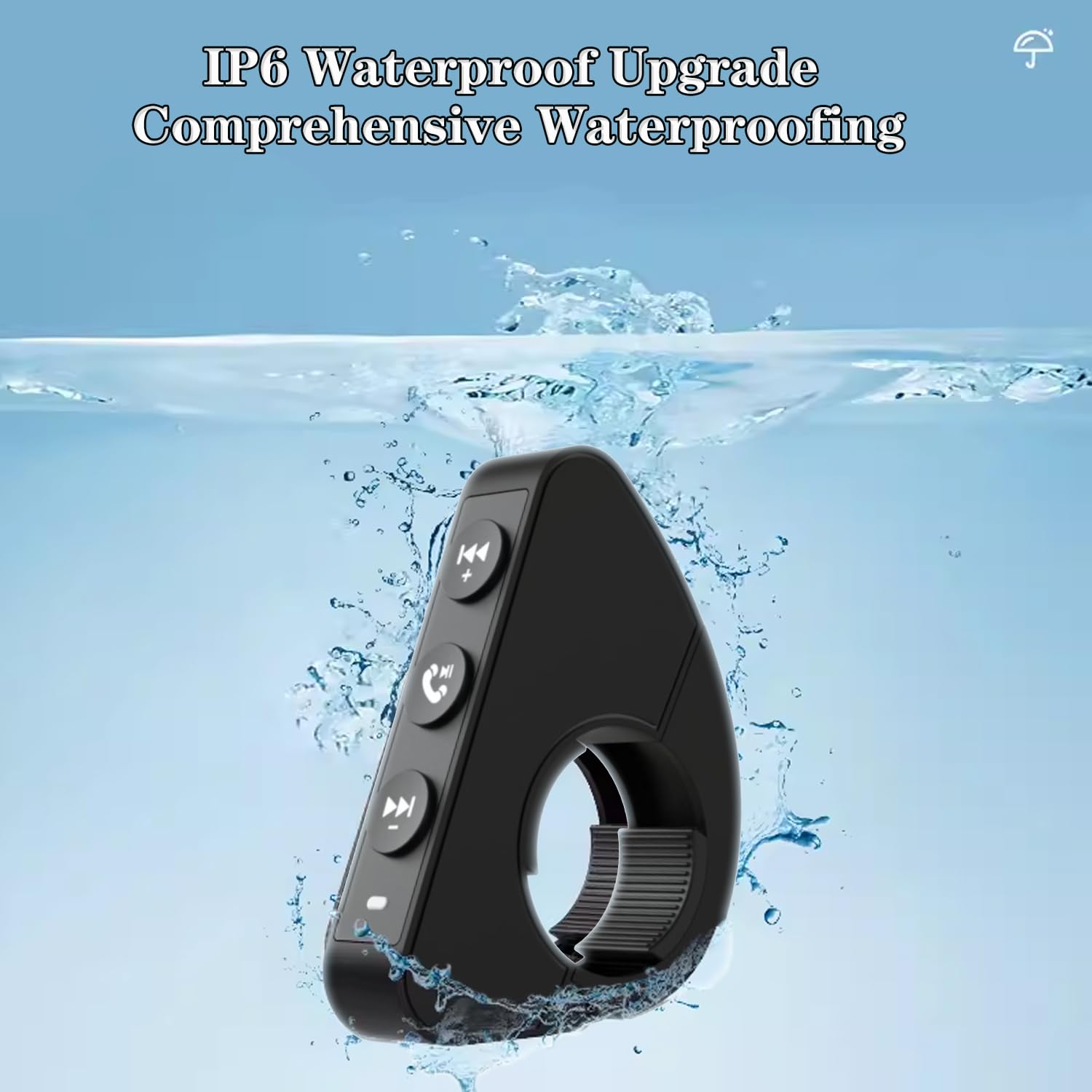 Newnewliu Motorcycle Helmet Headset,Waterproof Multi Functional Bluetooth Smart Remote Control For Bicycles, Motorcycles,Wireles