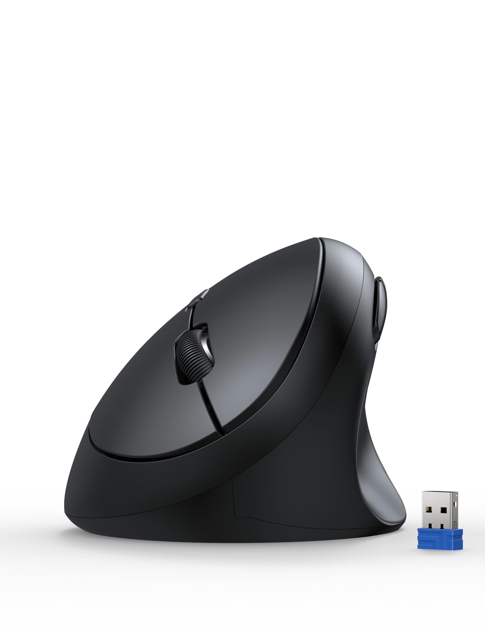 TECKNET Ergonomic Mouse, 4800 DPI 5 Adjustable DPI Levels, Wireless Vertical Mouse, 6 Buttons, 2.4G Silent Mouse for Laptop, PC,