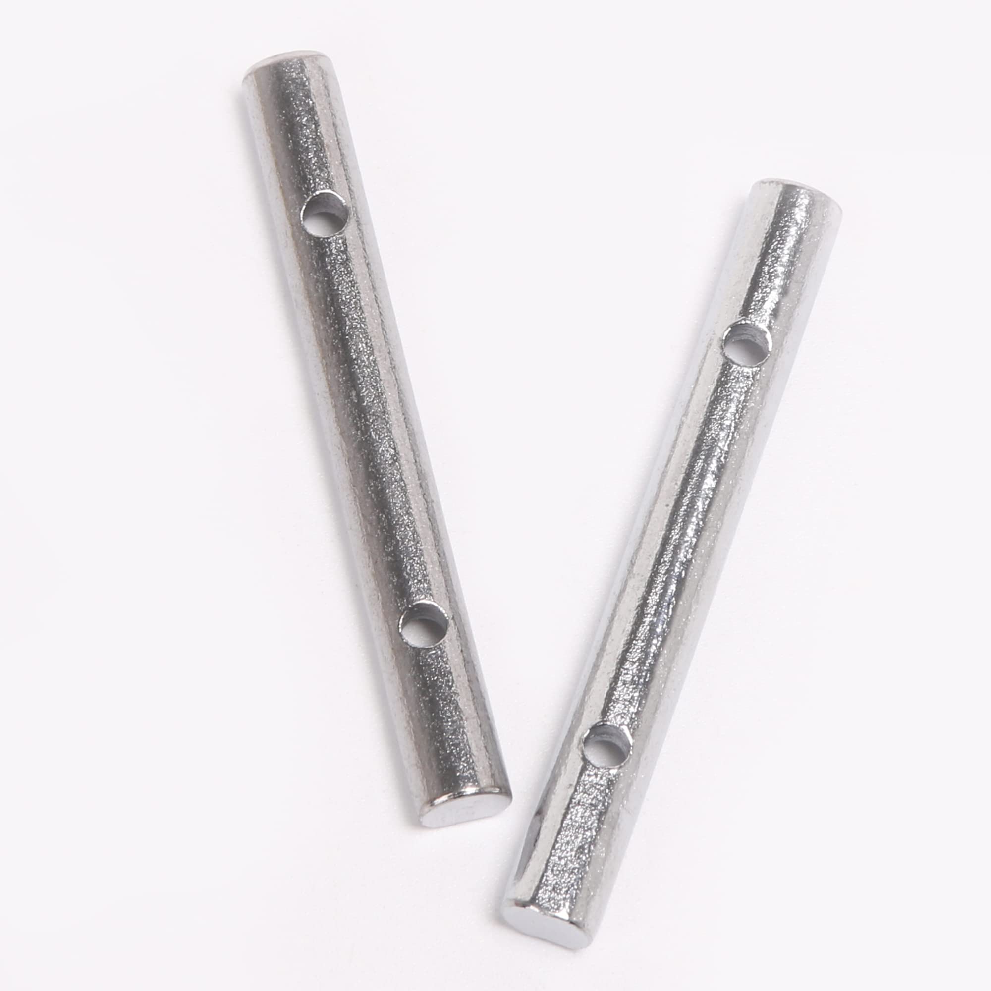 Mxfans 10-Piece Chrome Brass Guitar String Fixing Rod Suitable For Electric Guitar Length: 45Mm (1.77Inch) Hole Spacing 25Mm (0.