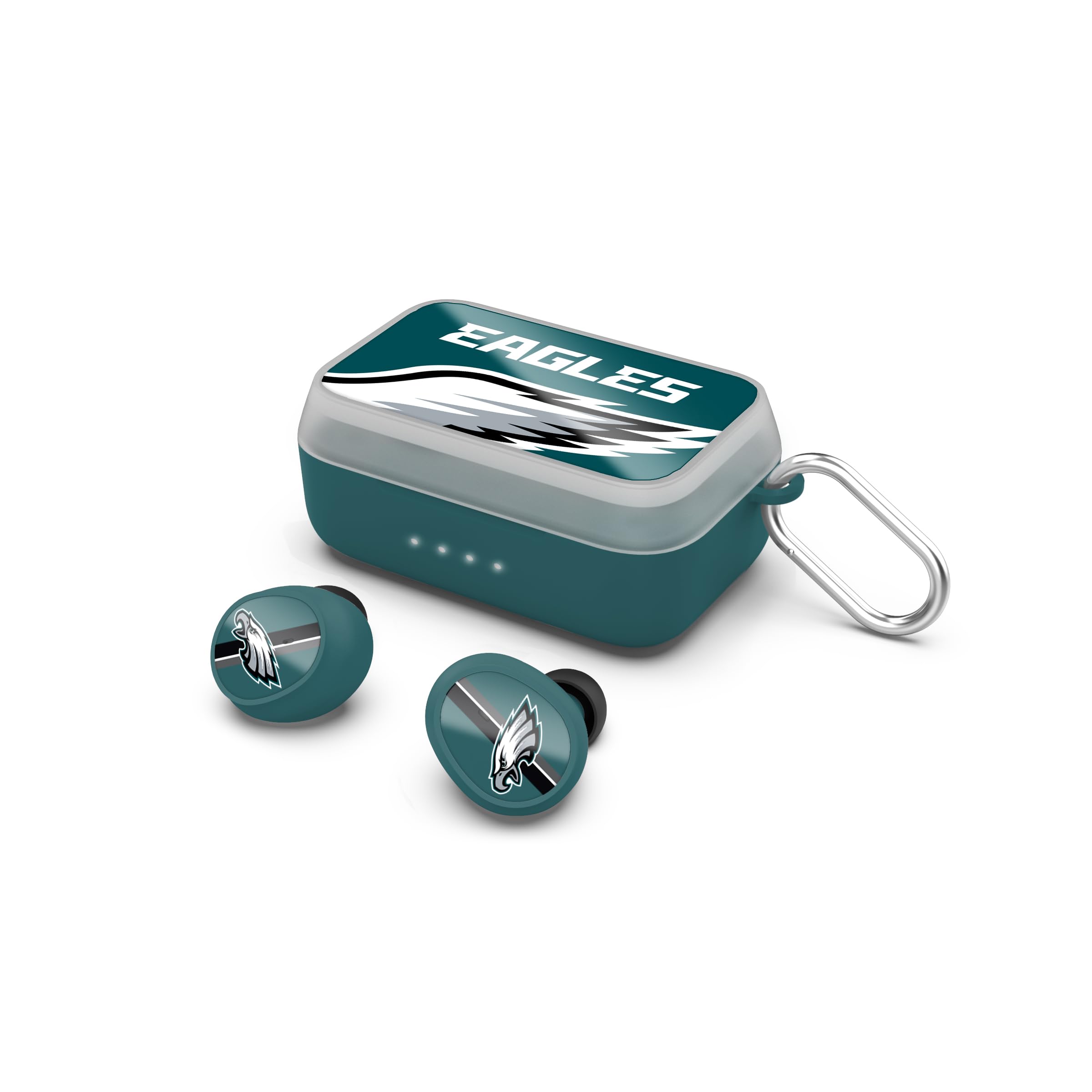 SOAR NFL Wireless Sport Earbuds: Comfortable Fit & Convenient Charging, Philadelphia Eagles
