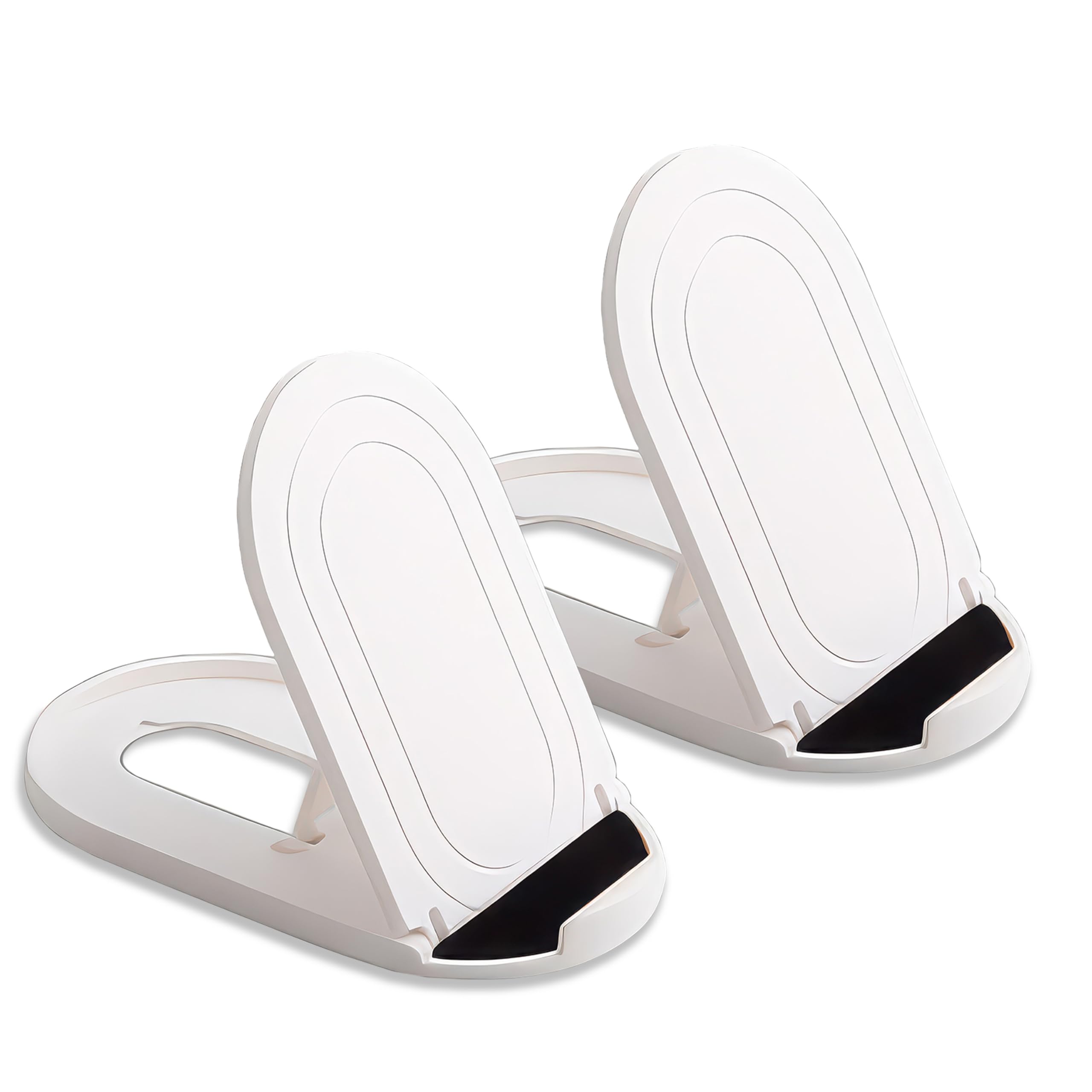 Hzzadzxw 2 Pack Portable Cell Phone Stand Holder For Desk, Foldable Pocket-Sized Mount, Adjustable Multi Angle Stand For Iphone 