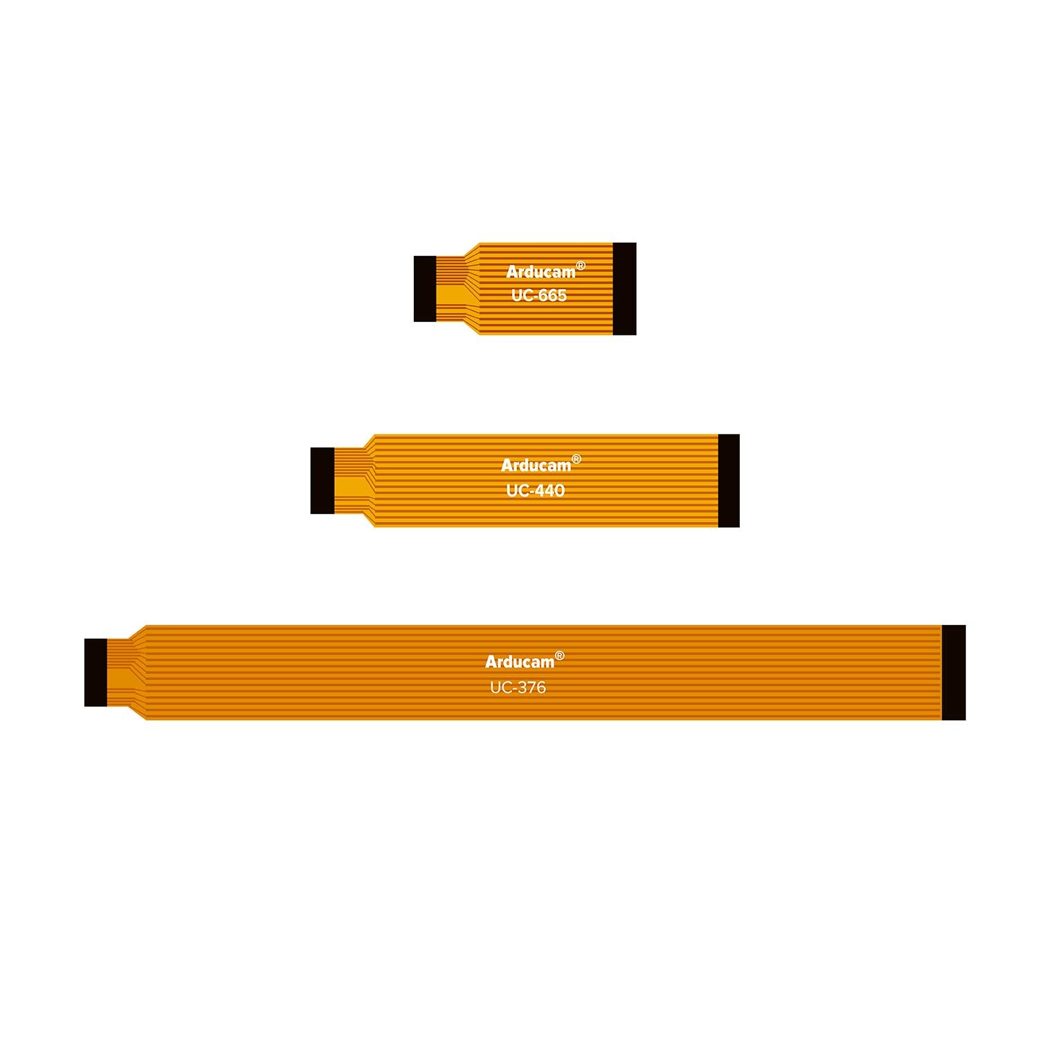 Arducam For Raspberry Pi Zero Camera Cable Set, 1.5'' 2.87'' 5.9'' Ribbon Flex Extension Cables For Pi Zero&W, Pack Of 3