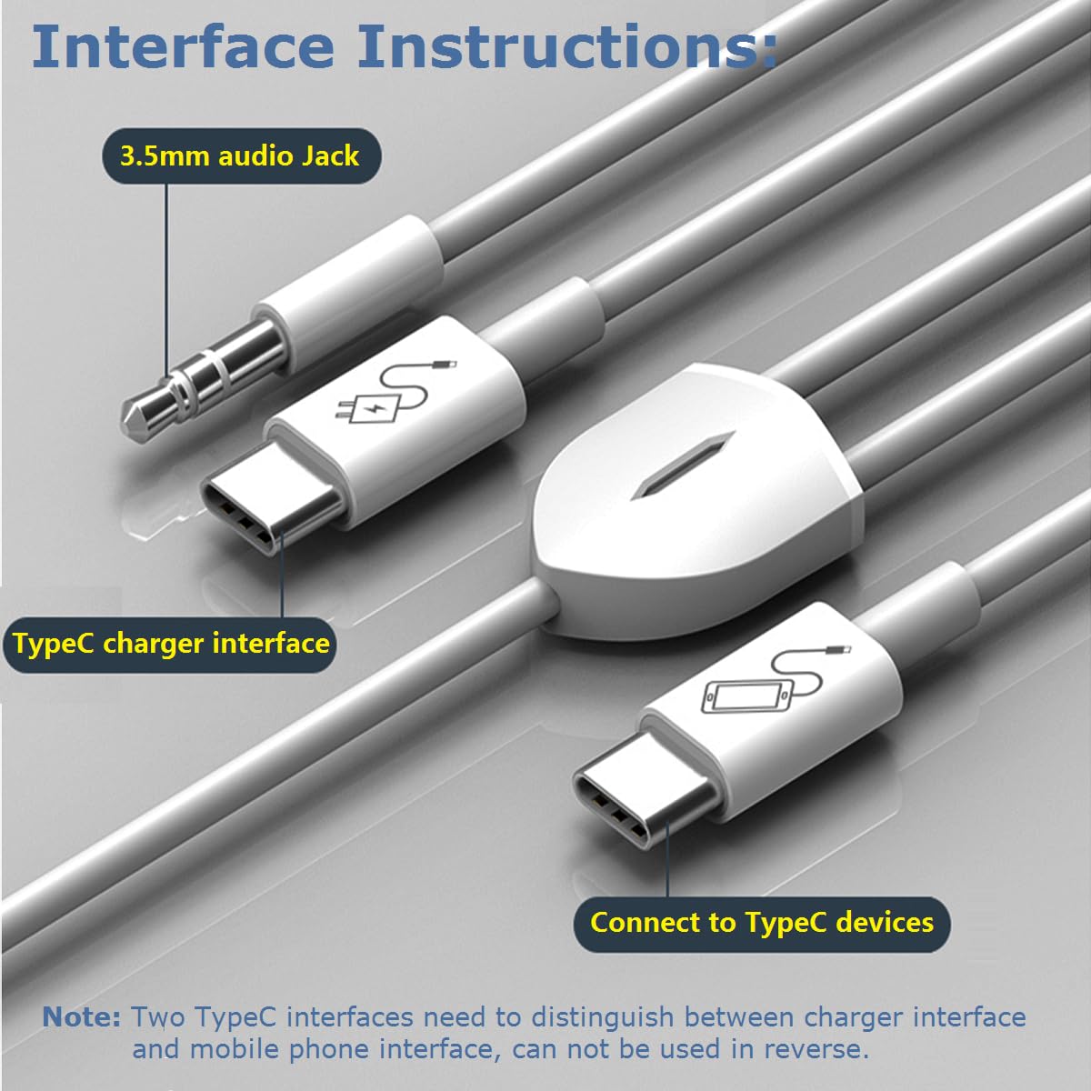 Usb C To 3.5Mm Audio Cable With Pd Charging, 2 In 1 Design Supports Charge And Play Audio Simultaneously, Works With Iphone 15 S