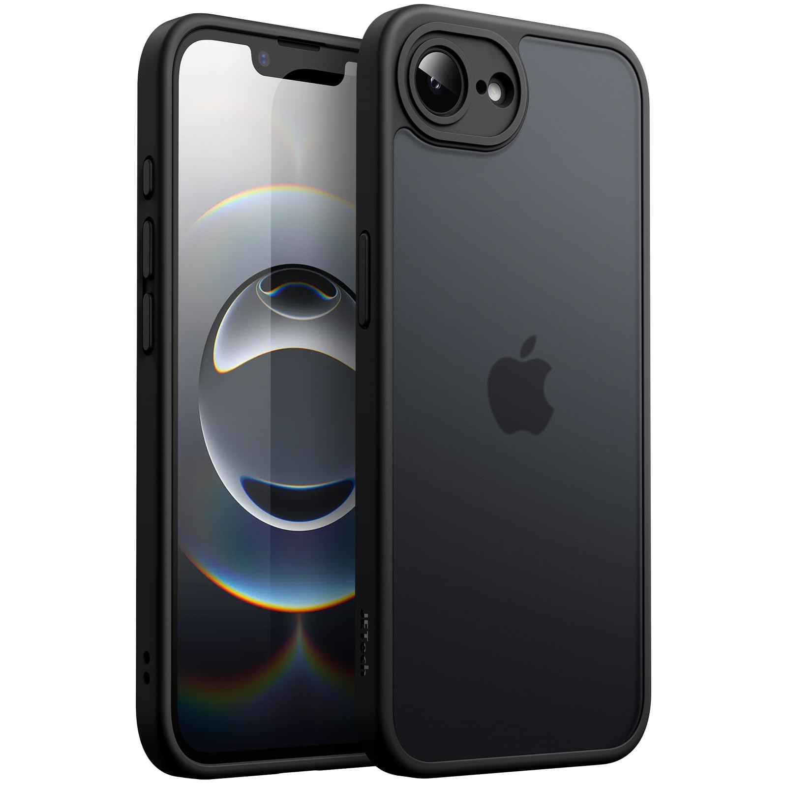 JETech Matte Case for iPhone 16e 6.1-Inch 2025, Shockproof Military Grade Drop Protection, Frosted Translucent Back Phone Cover,