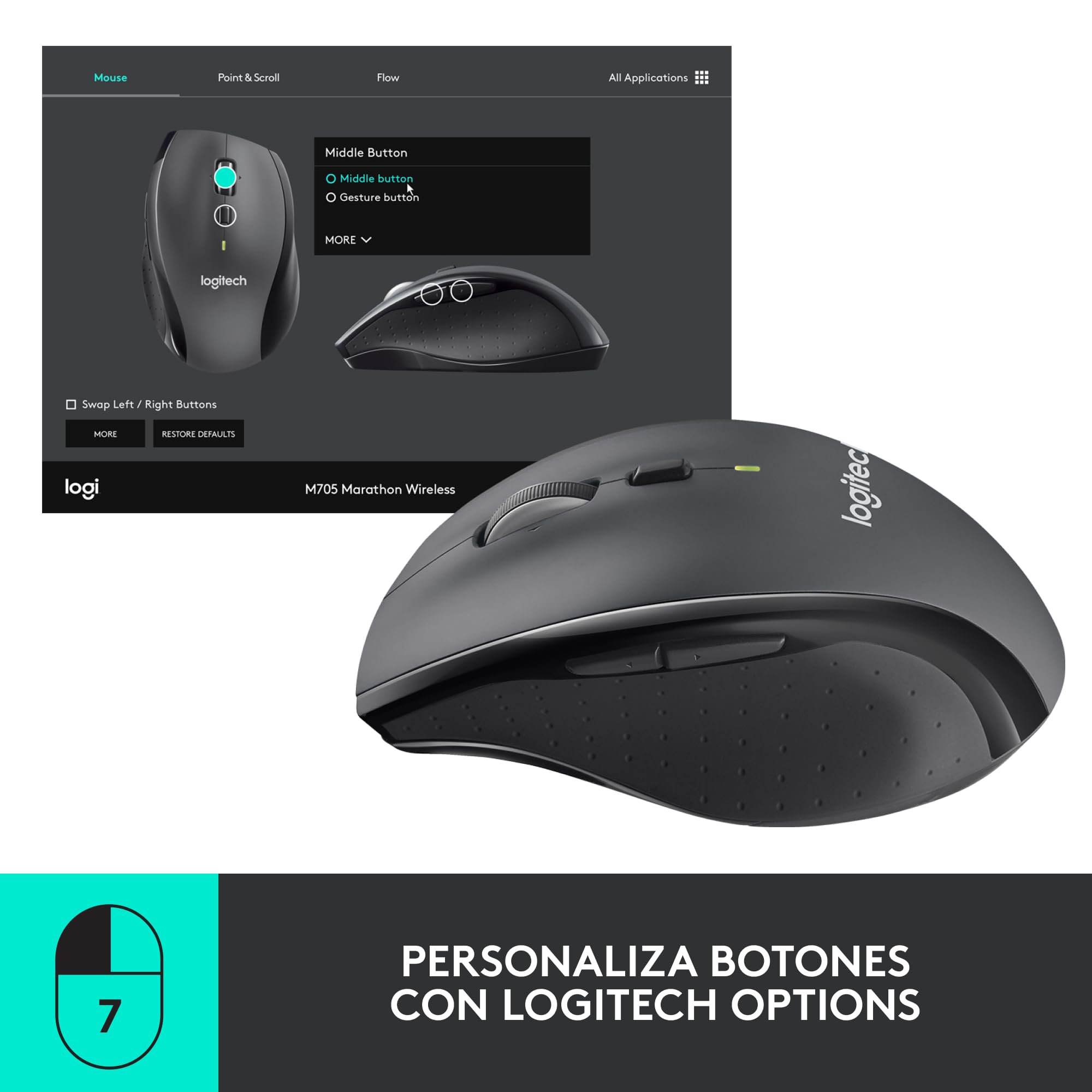 Logitech Mouse Wireless M705